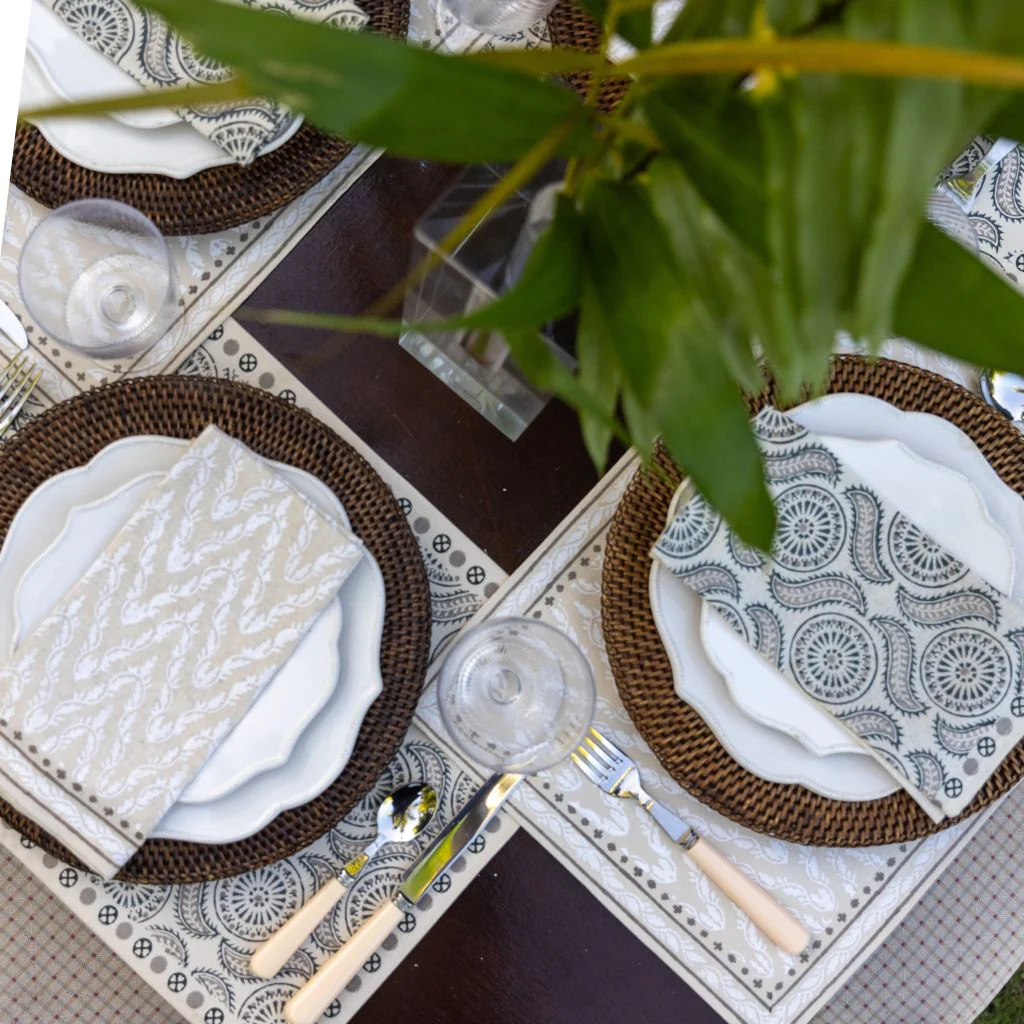 India Hicks Home Chevron Napkins | Set of 4 - Image 5