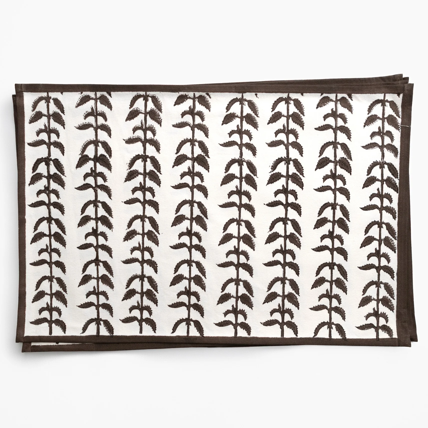 India Hicks Home Climbing Nettle Chocolate Placemat | Set of 4 - Image 2