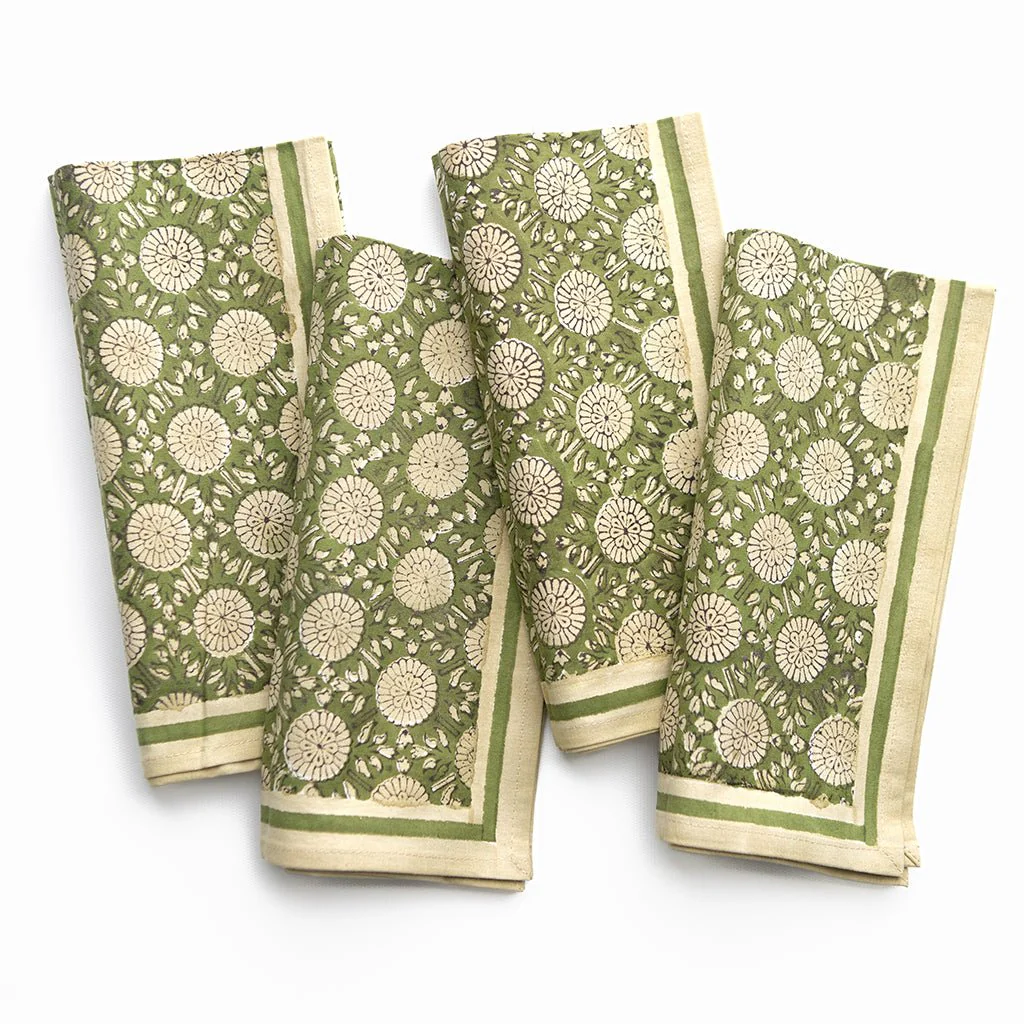 India Hicks Home Joker's Rosette Rum Napkin | Set of 4 - Image 2
