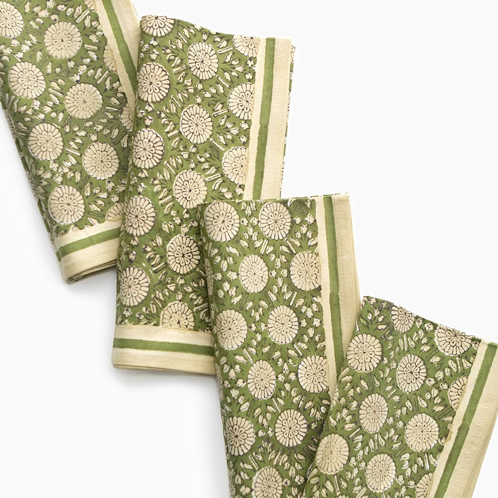 India Hicks Home Joker's Rosette Rum Napkin | Set of 4 - Image 3