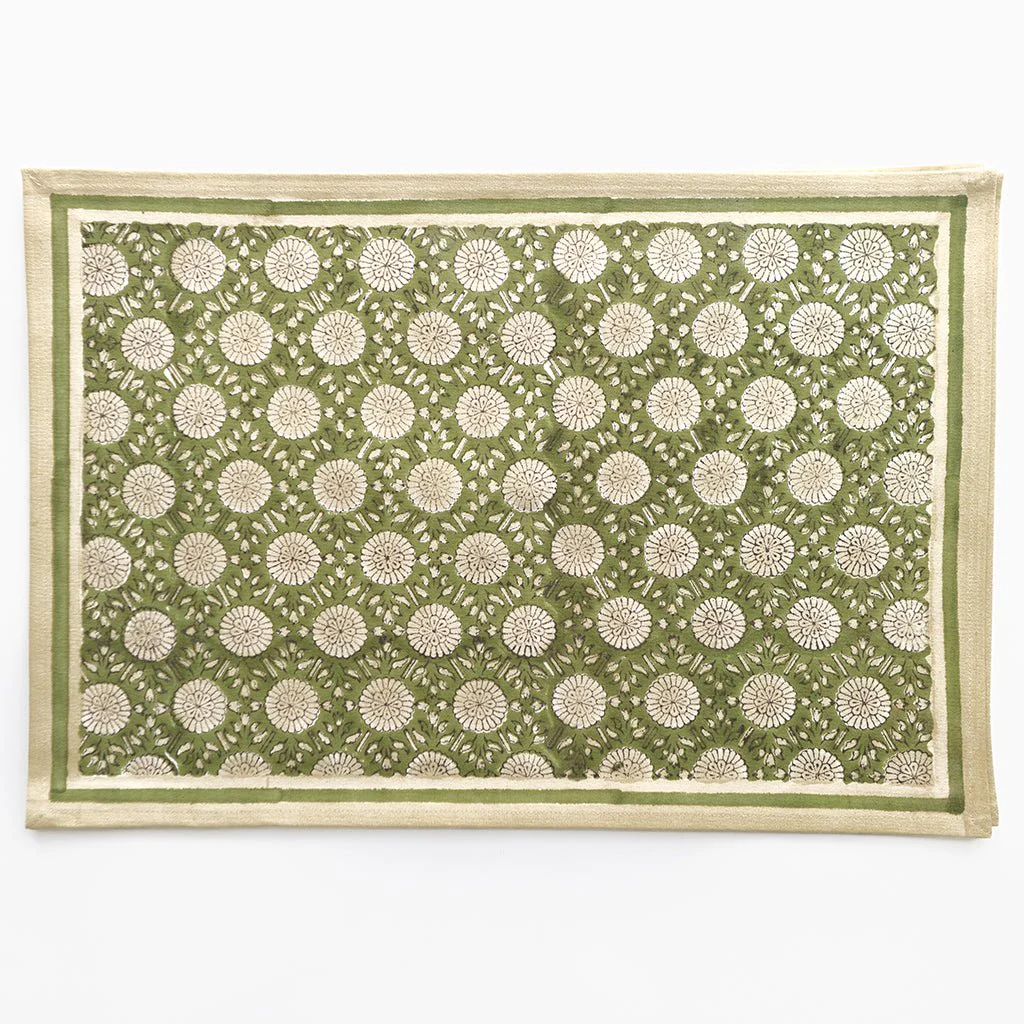 India Hicks Home Joker's Rosette Rum Placemat | Set of 4