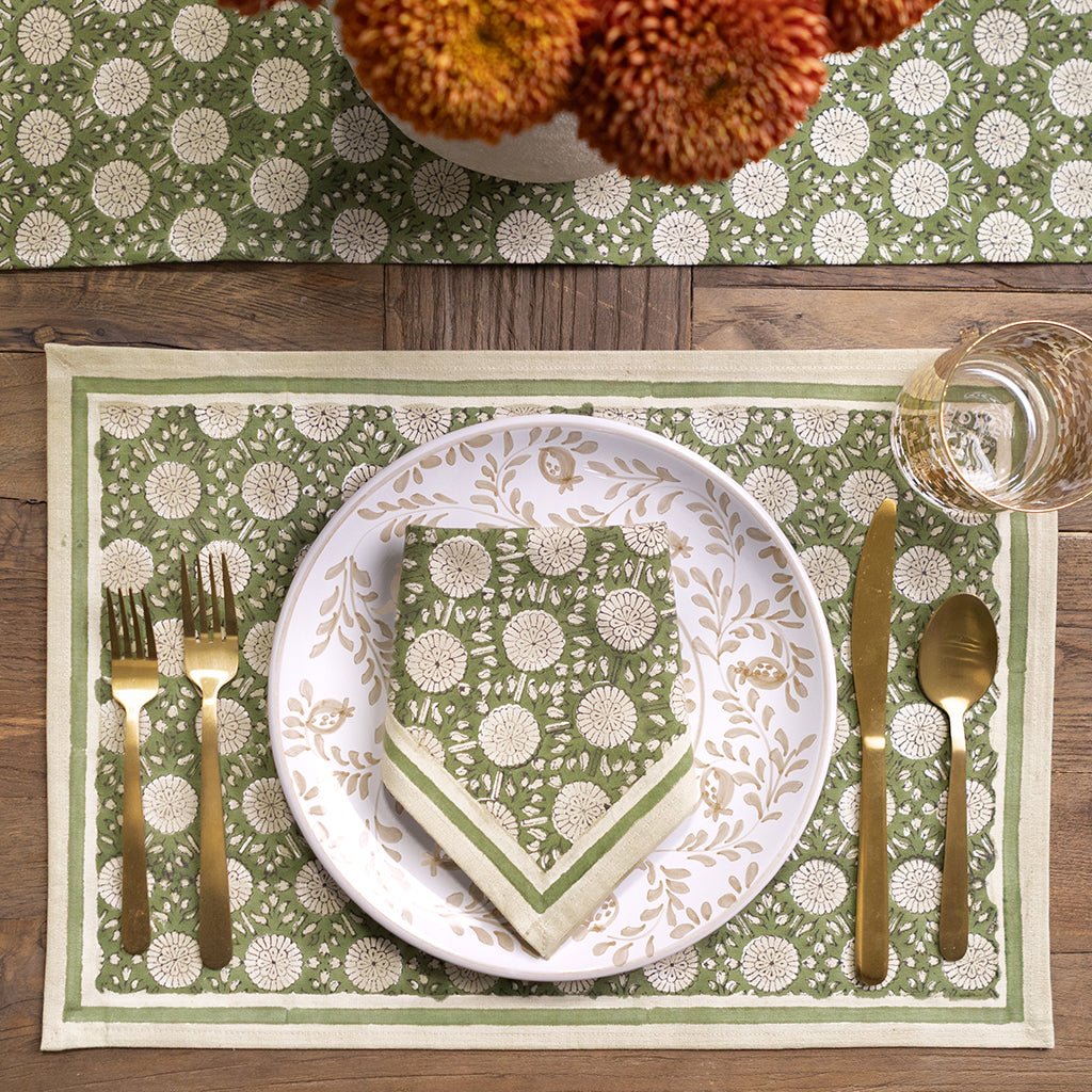 India Hicks Home Joker's Rosette Rum Placemat | Set of 4 - Image 2