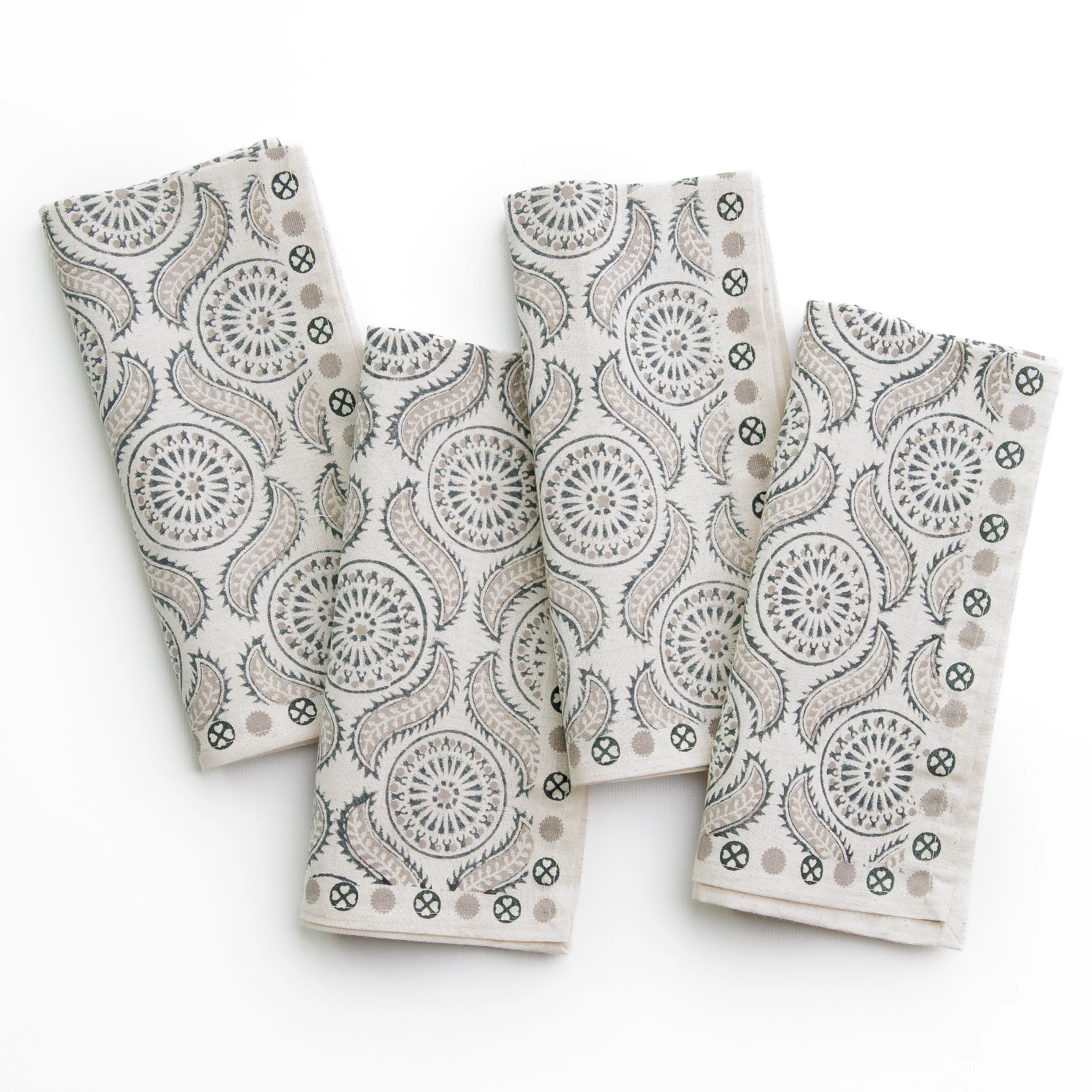 India Hicks Home Medals & Mustaches Napkins | Set of 4 - Image 3