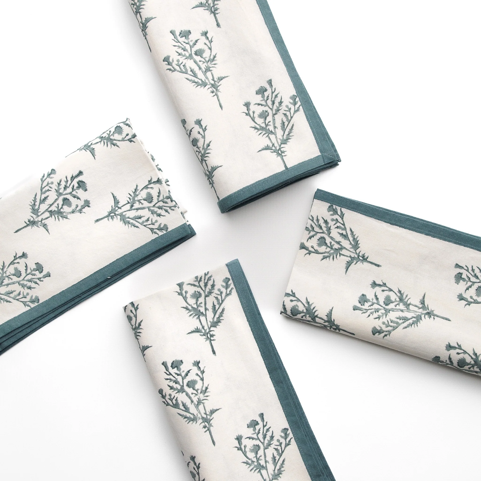 India Hicks Home Thistle Dusty Sky Napkin | Set of 4 - Image 5