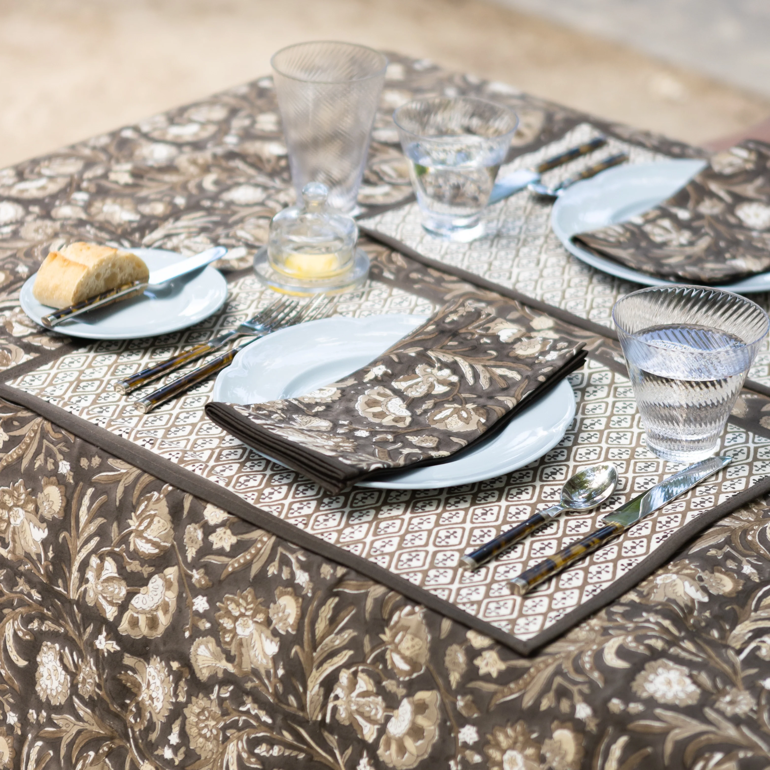 India Hicks Home Wildcard Chocolate Napkin | Set of 4 - Image 3