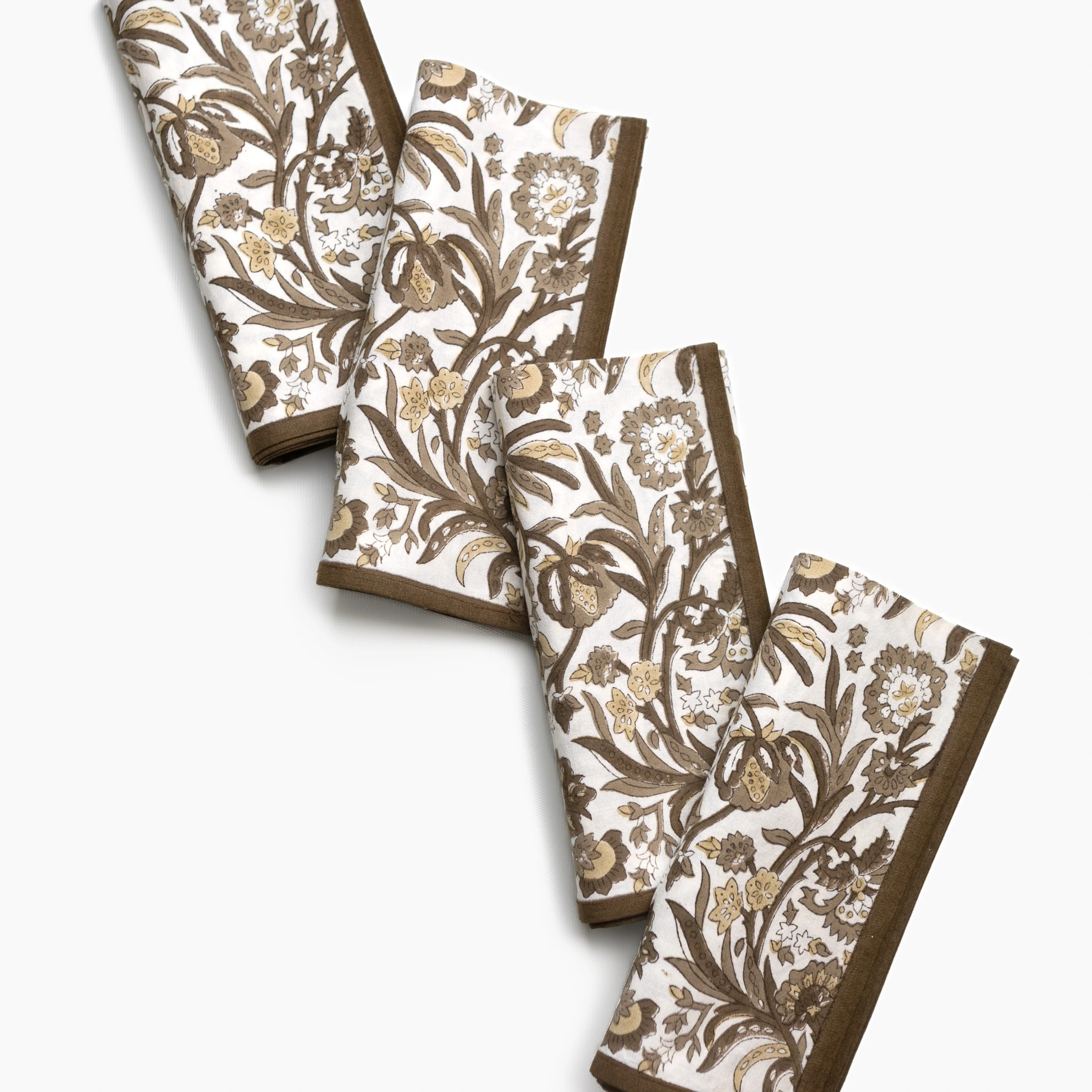 India Hicks Home Wildcard Mocha Napkin | Set of 4 - Image 4