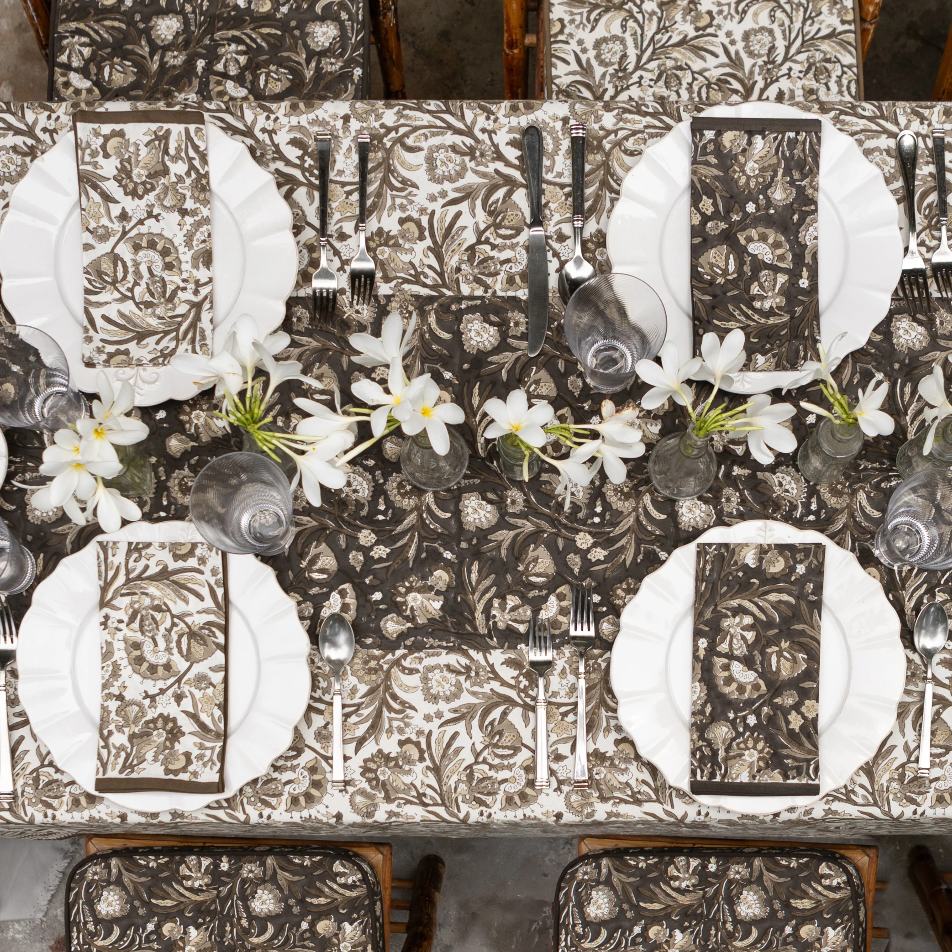 India Hicks Home Wildcard Mocha Napkin | Set of 4 - Image 5