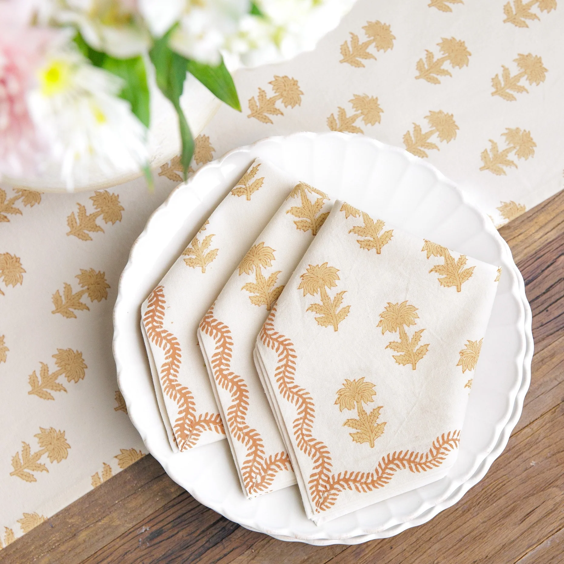 India Hicks Home Winter Flower Sand Napkin | Set of 4 - Image 2