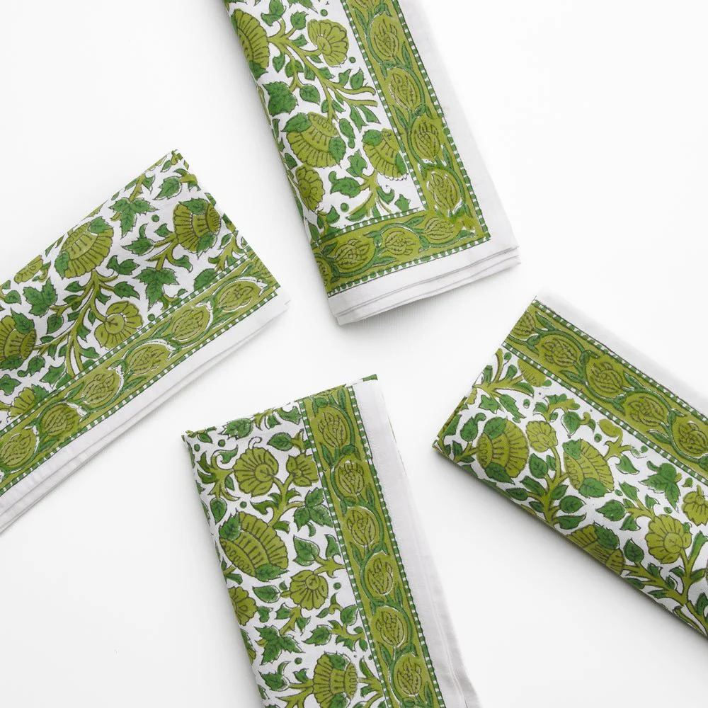 Jade Blossom Napkin | Set of 4 - Image 6