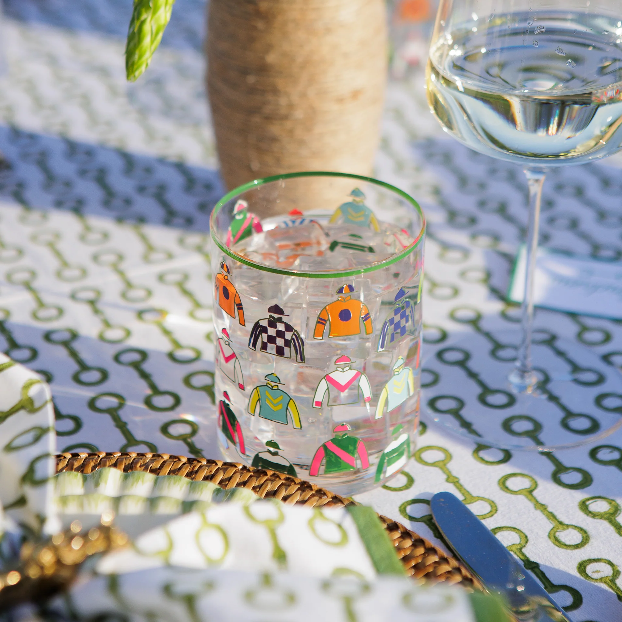 Jockey Silks Bourbon Glass | Set of 4