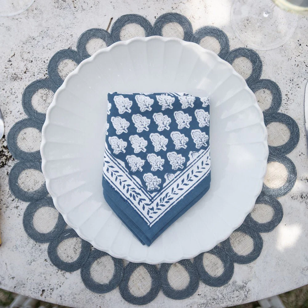 Lead Woven Doodles Placemat | Set of 4 - Image 2