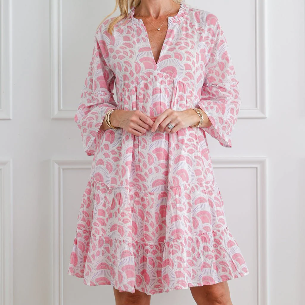 Lola Pink Brook Peplum Dress - Image 2