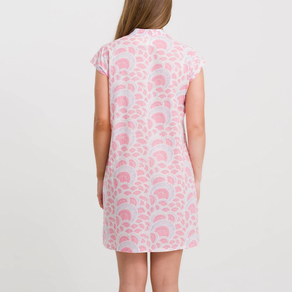 Lola Pink Cap Sleeve Dress - Image 3