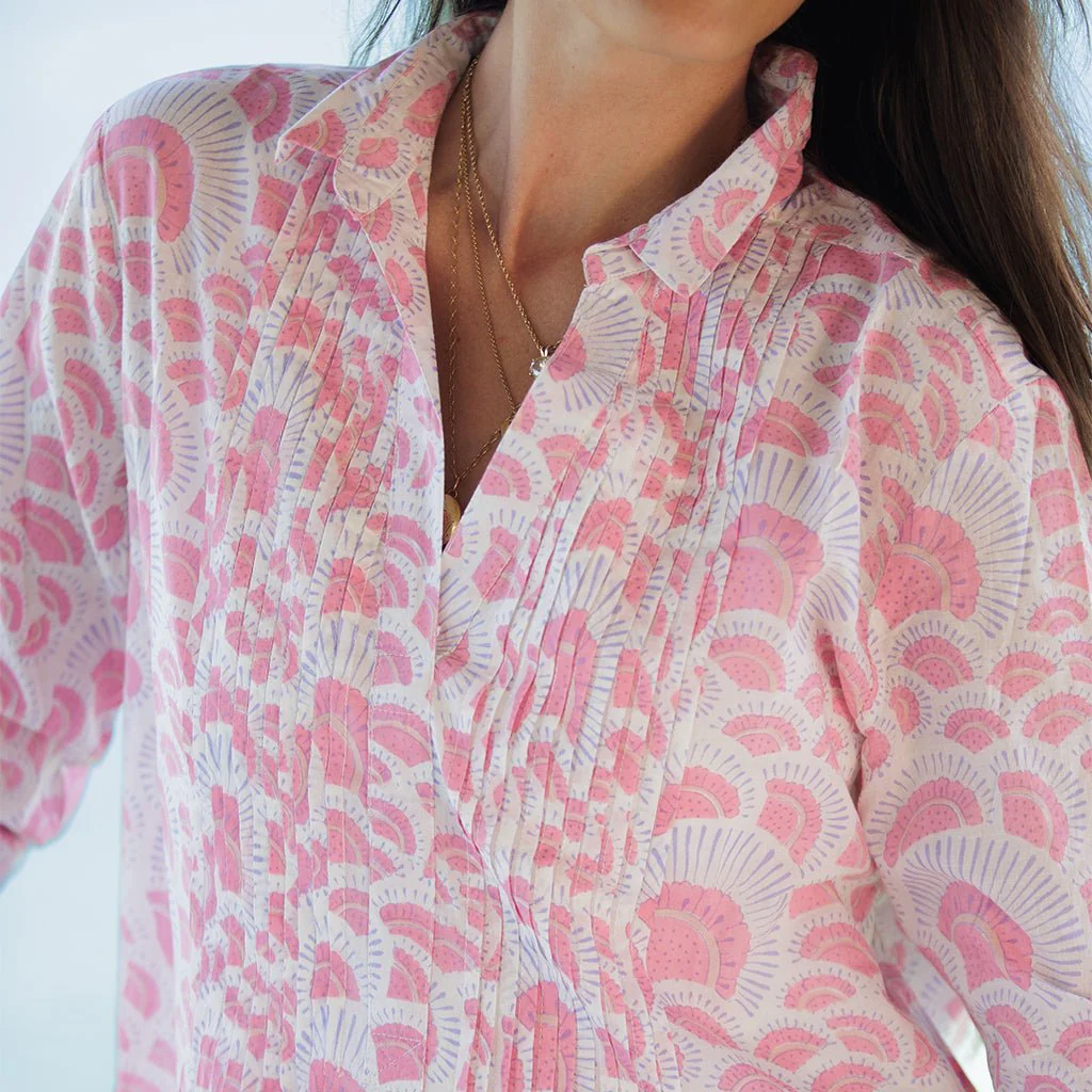 Lola Pink Pintuck Tunic - Image 3