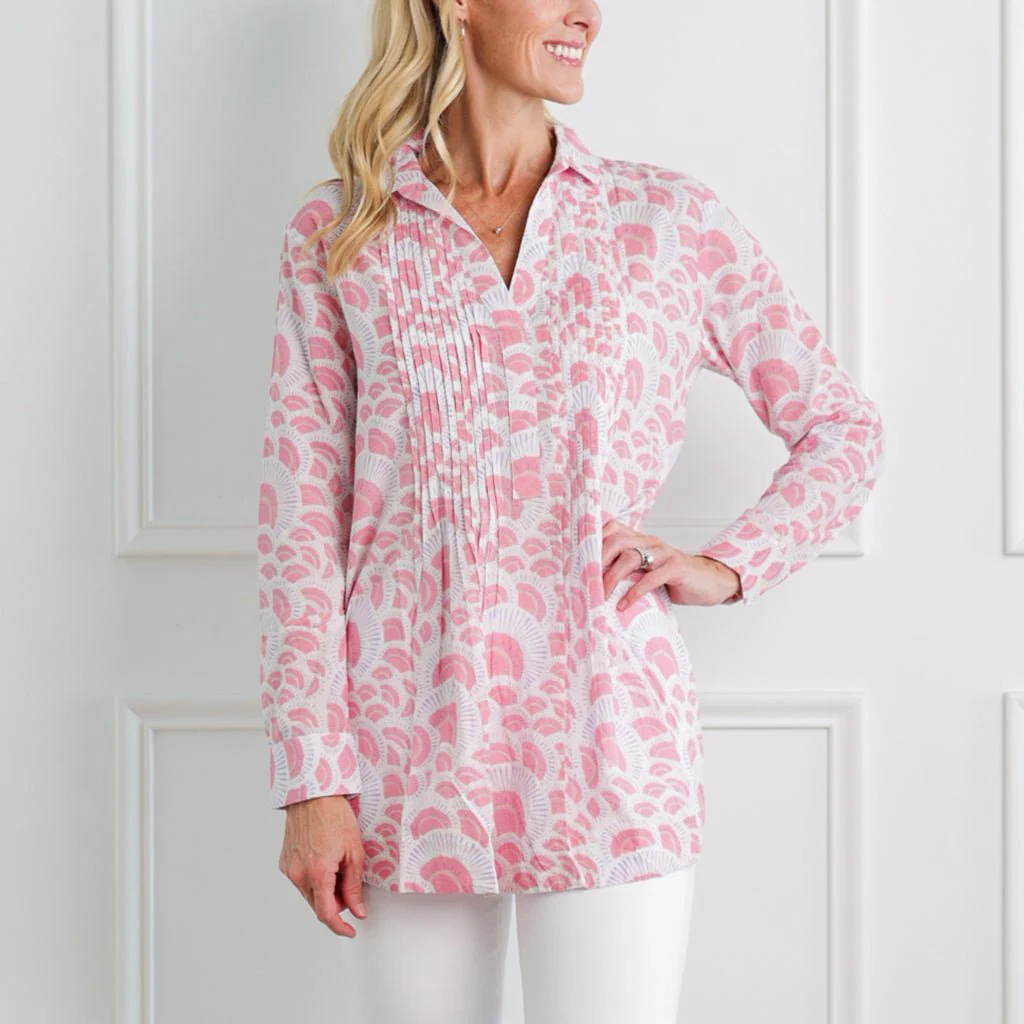 Lola Pink Pintuck Tunic - Image 4