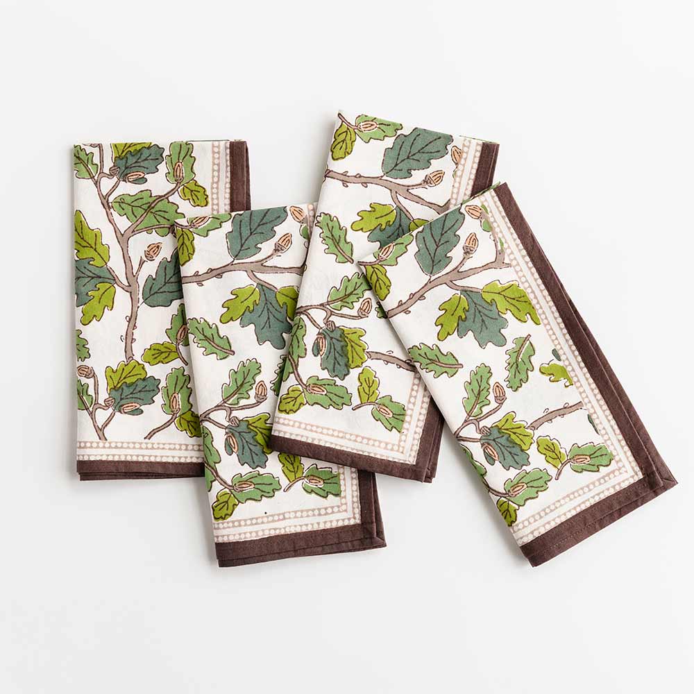Maple & Acorn Napkin | Set of 4 - Image 4