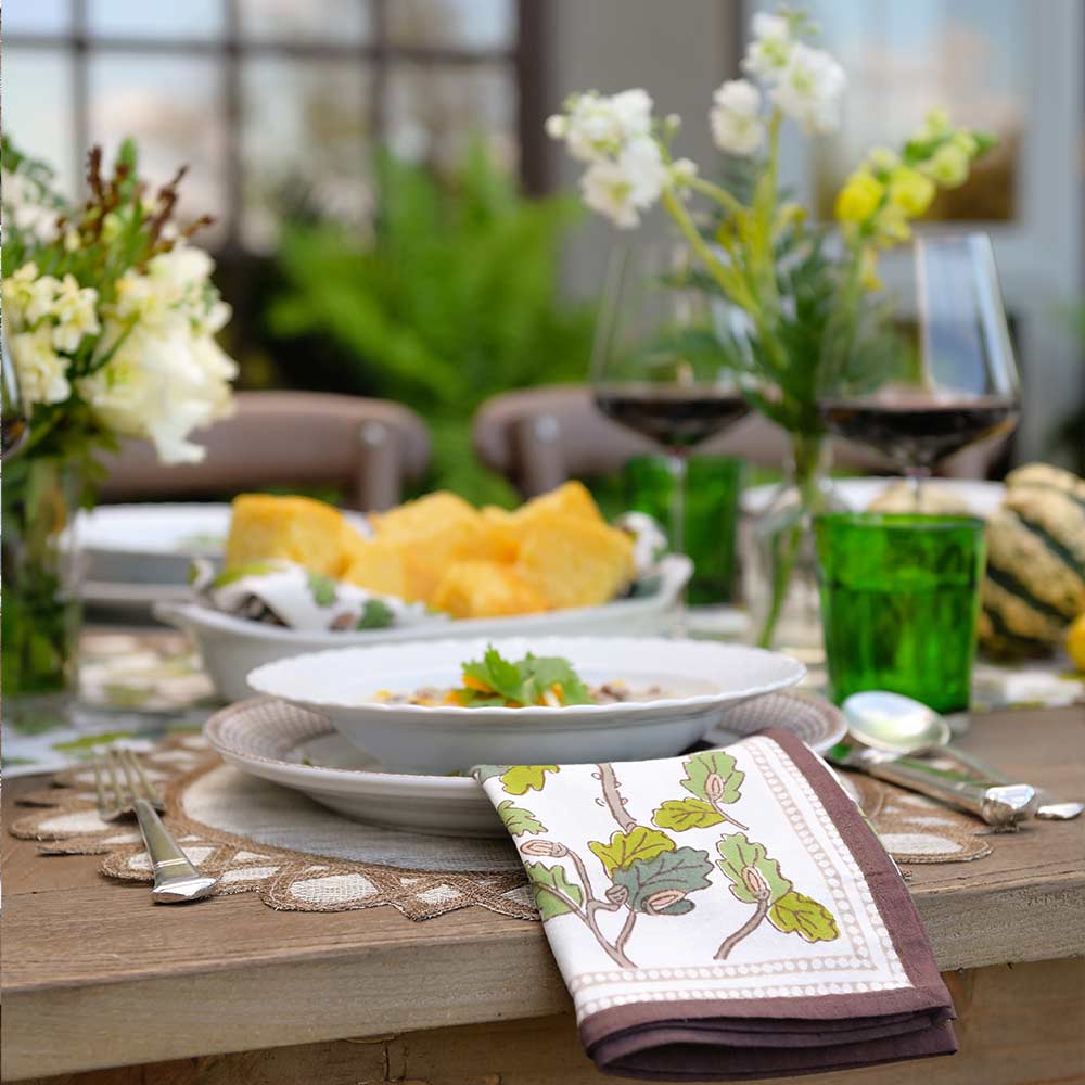 Maple & Acorn Napkin | Set of 4 - Image 5