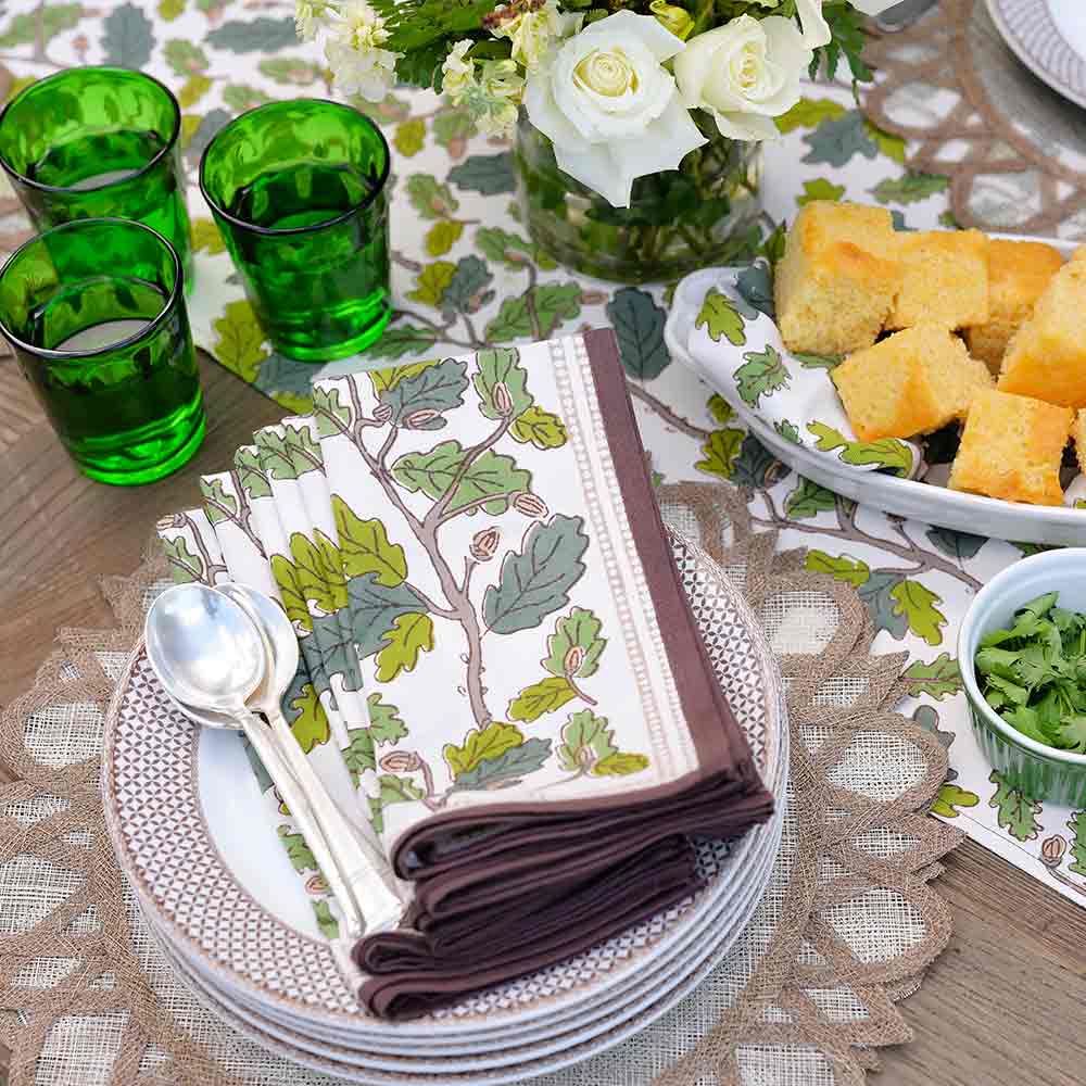 Maple & Acorn Napkin | Set of 4 - Image 6