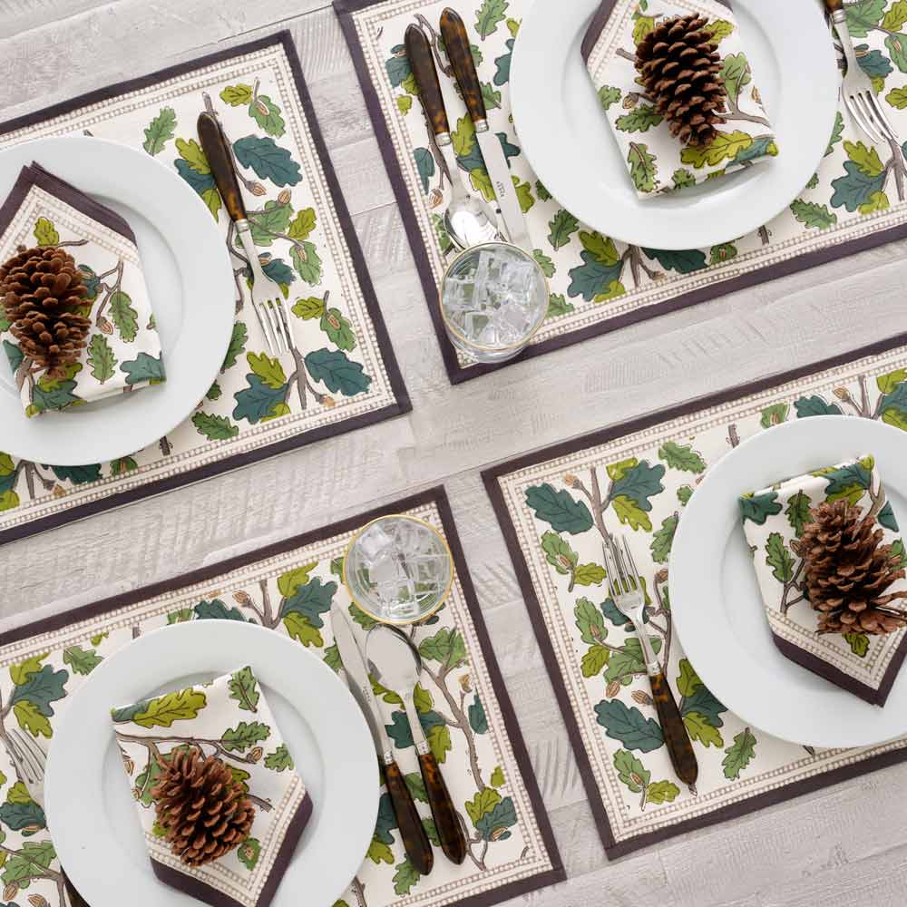 Maple & Acorn Napkin | Set of 4 - Image 8