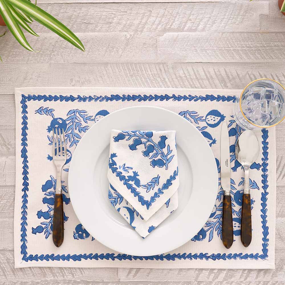Pom Bells Wedgewood Placemat | Set of 4 - Image 3