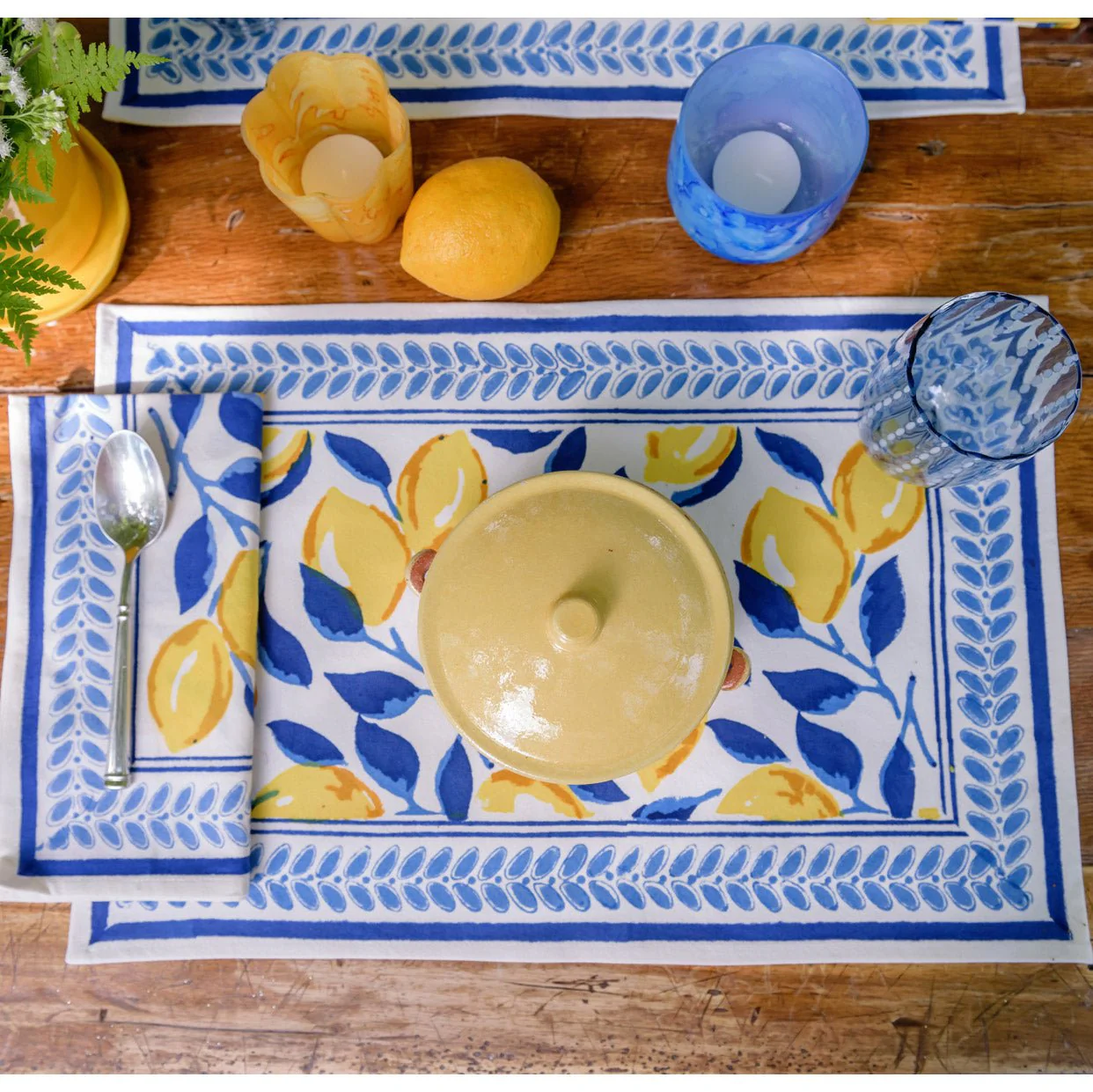Mod Lemon Placemat | Set of 4 - Image 4