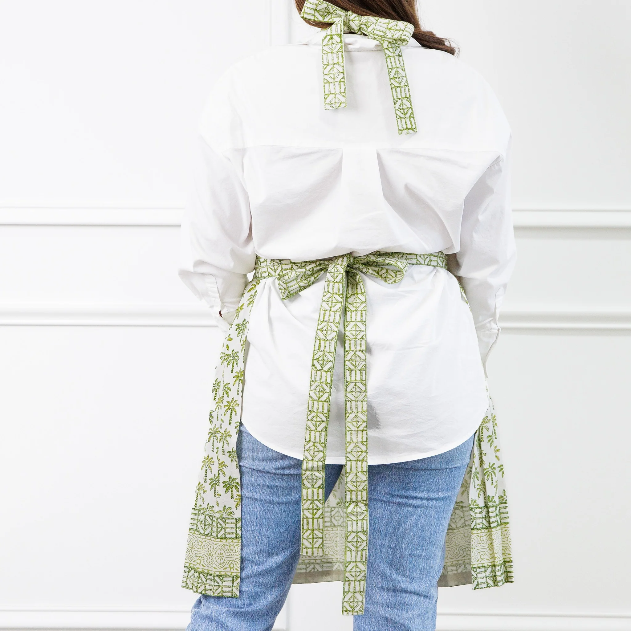 Palm Tree Green Apron - Image 2
