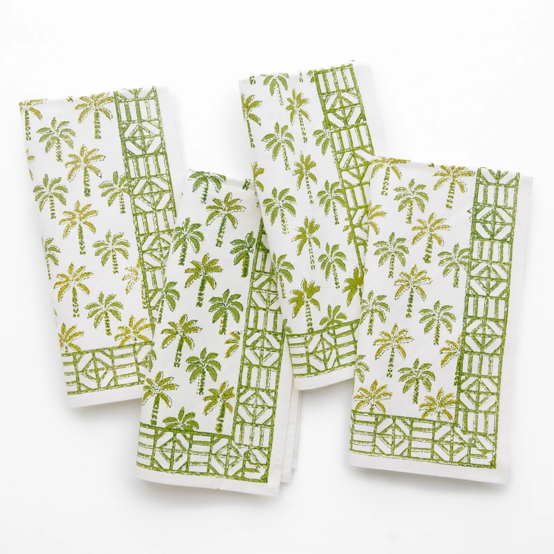 Palm Tree Green Napkin | Set of 4 - Image 2