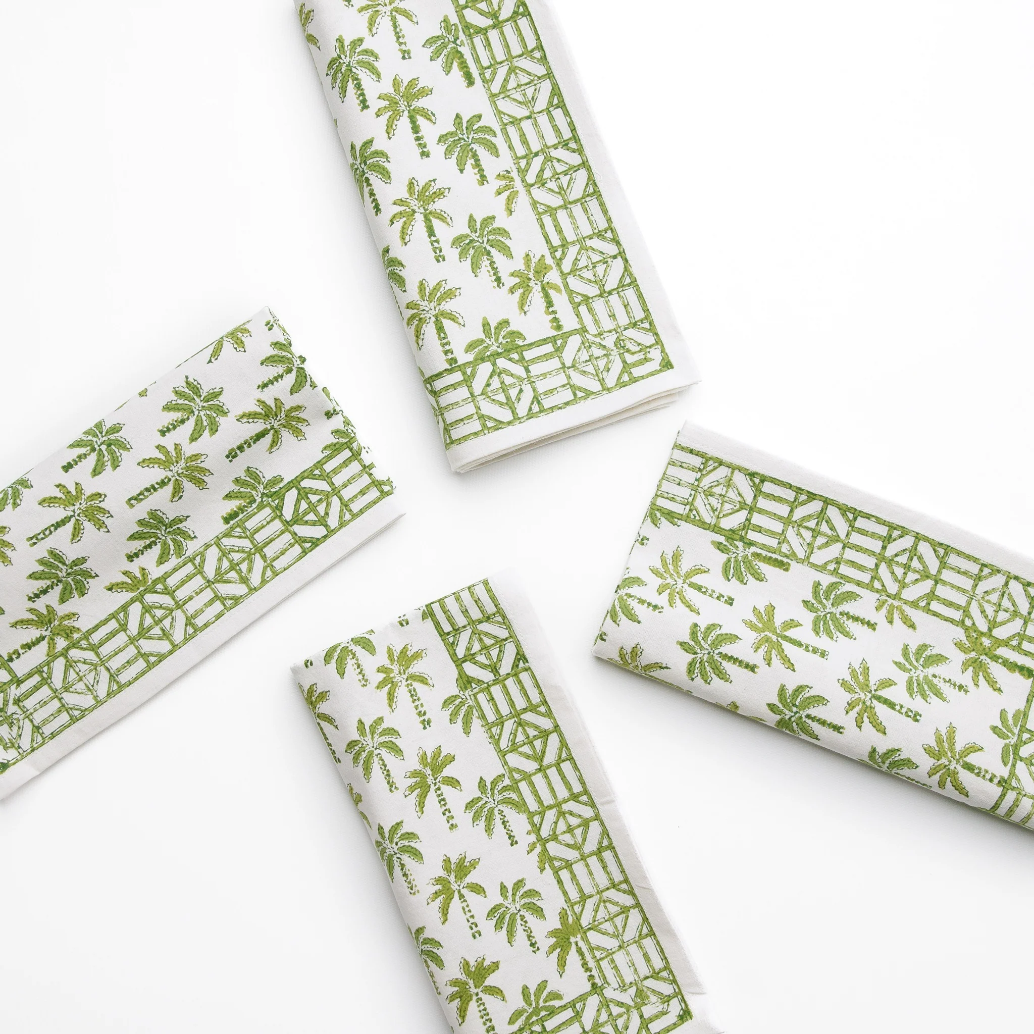 Palm Tree Green Napkin | Set of 4 - Image 6