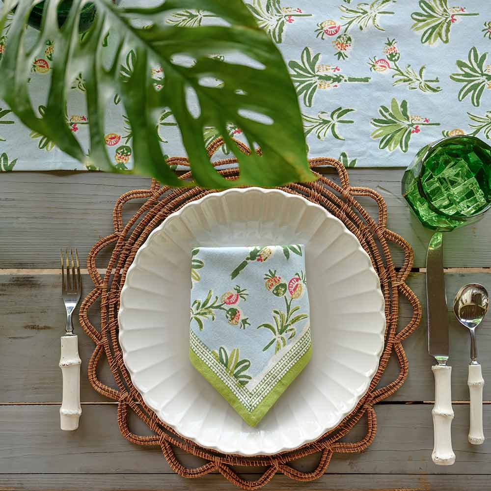 Palms & Pineapples Napkin | Set of 4 - Image 5