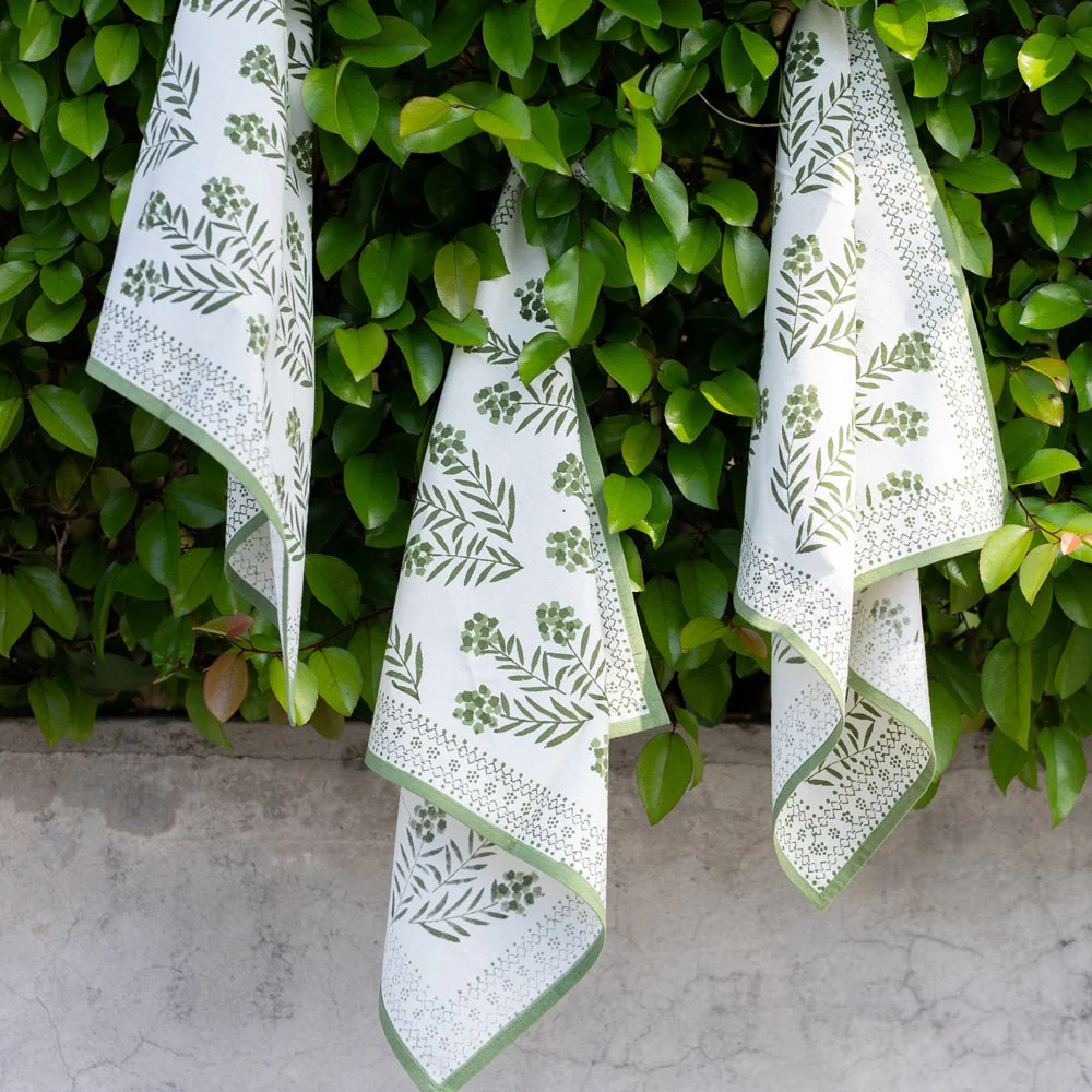Phlox Green Napkin | Set of 4