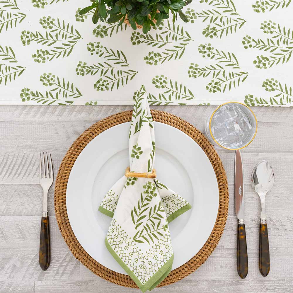 Phlox Green Napkin | Set of 4 - Image 5