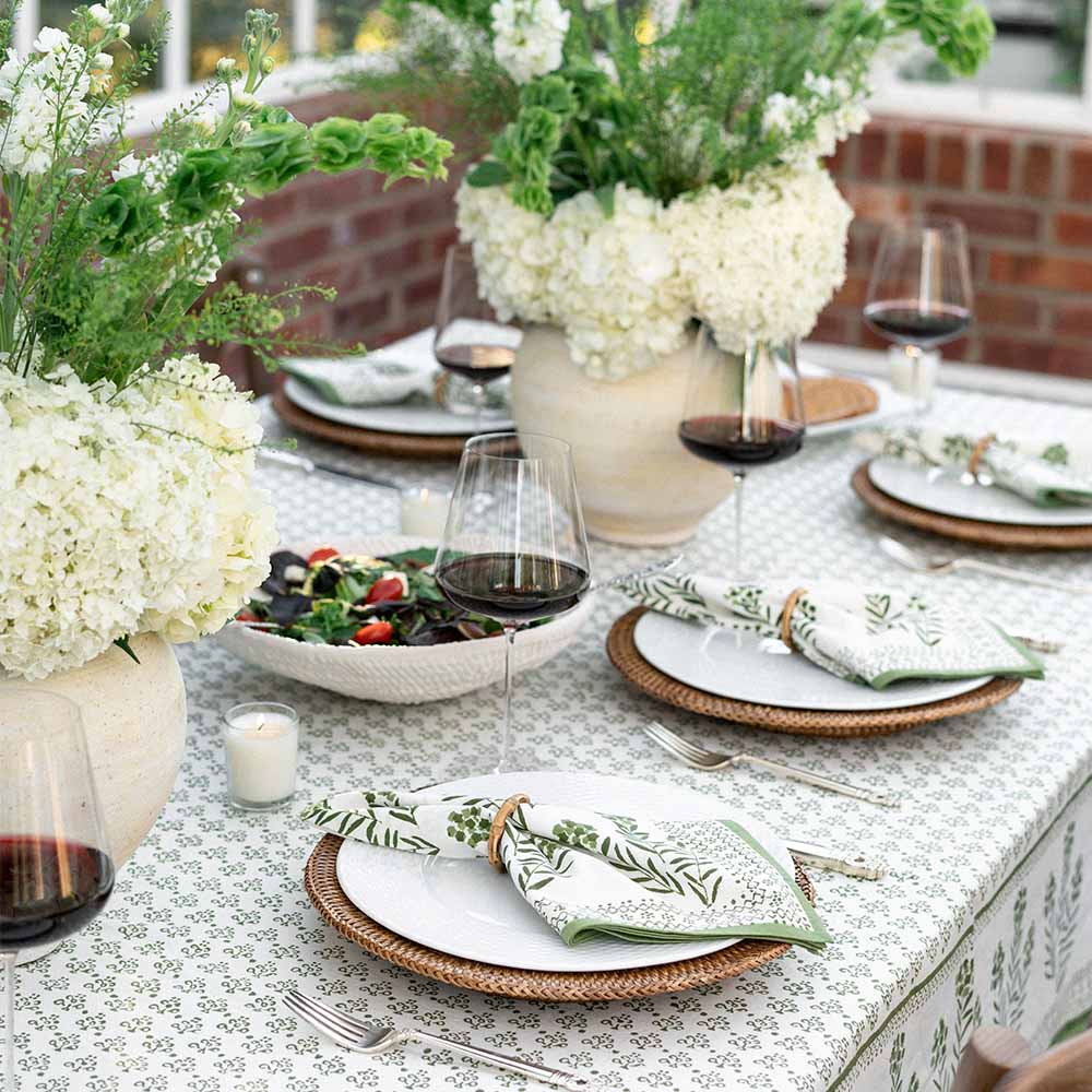 Phlox Green Tablecloth - Image 5