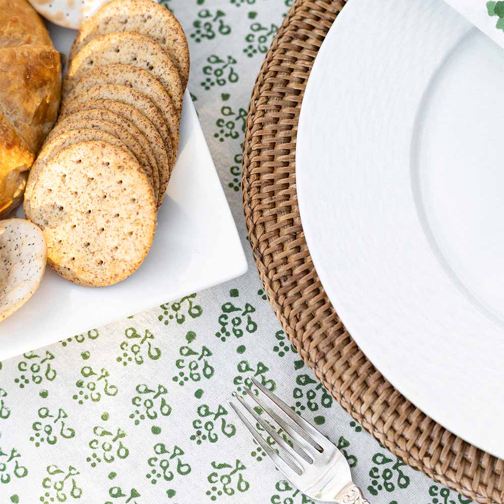 Phlox Green Tablecloth - Image 6