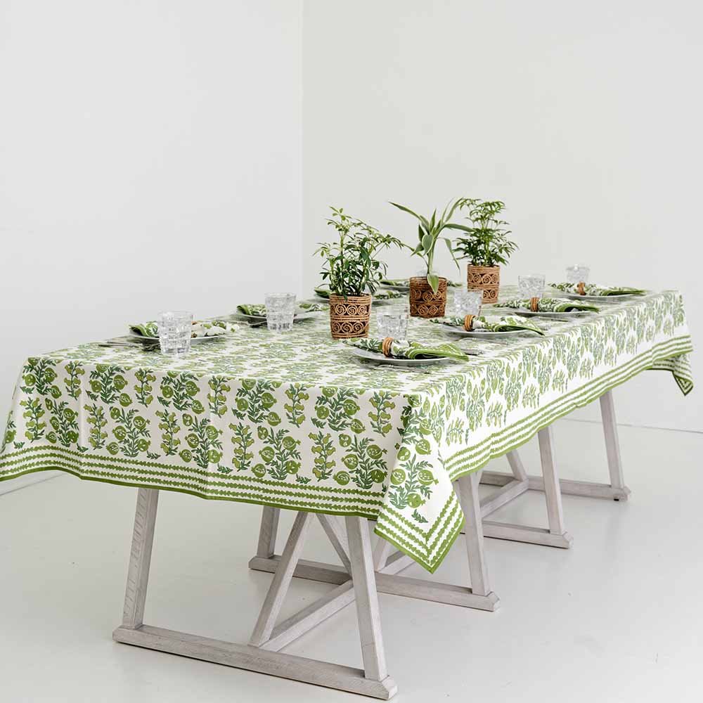 Pom Bells Green Tablecloth - Image 3