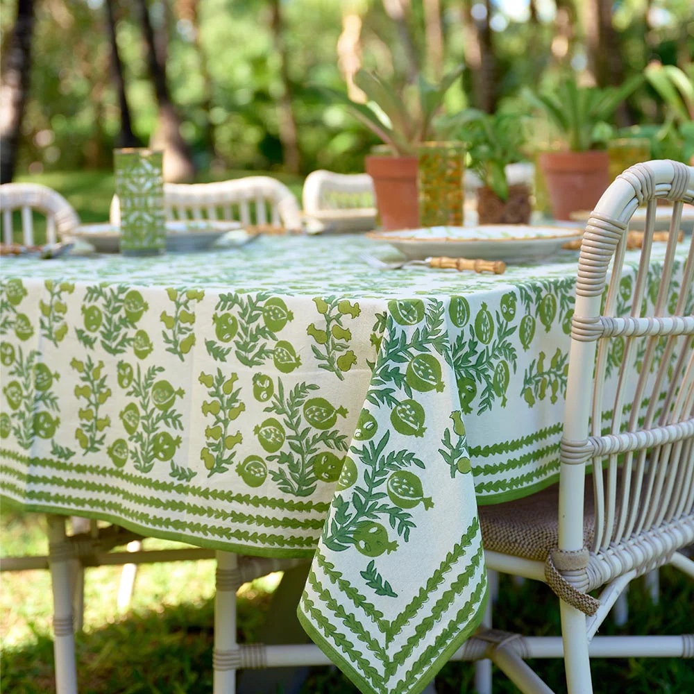 Pom Bells Green Tablecloth - Image 4