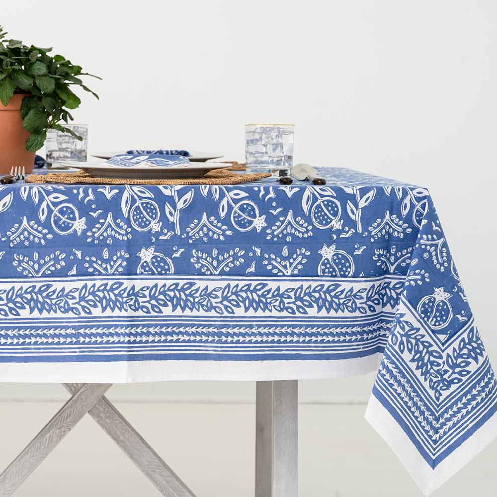 Pomegranate Blue Tablecloth - Image 3