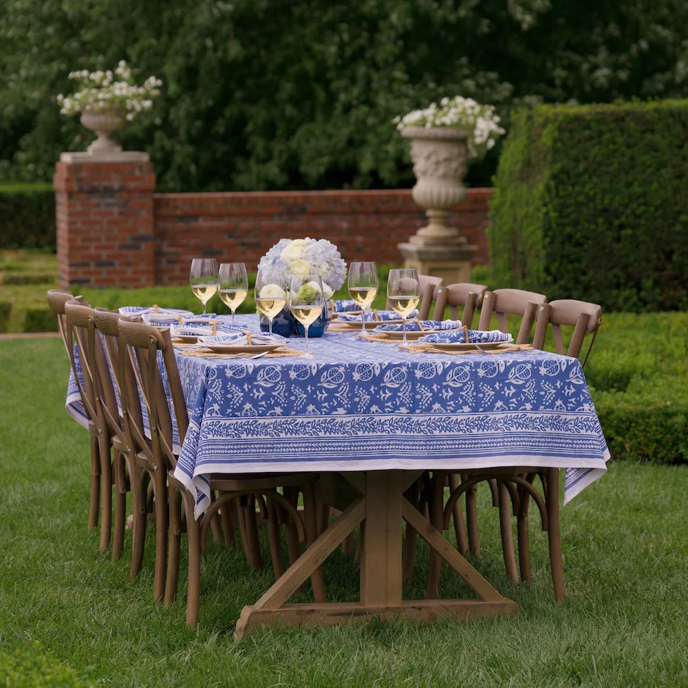 Pomegranate Blue Tablecloth - Image 4