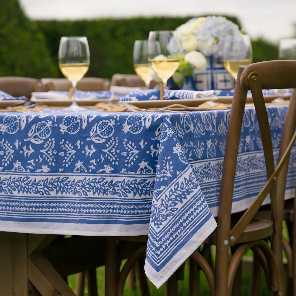 Pomegranate Blue Tablecloth - Image 5