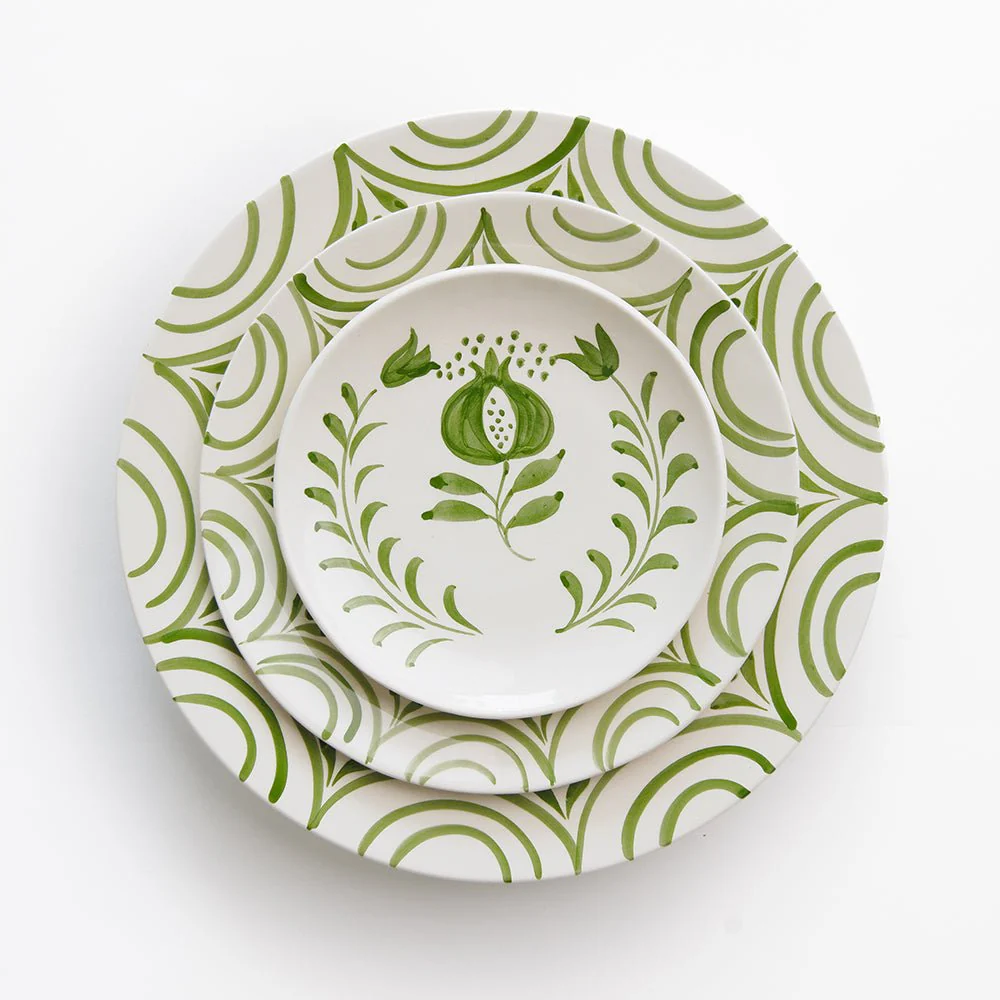 Pomegranate Crest Green Salad Plate | Set of 2 - Image 4