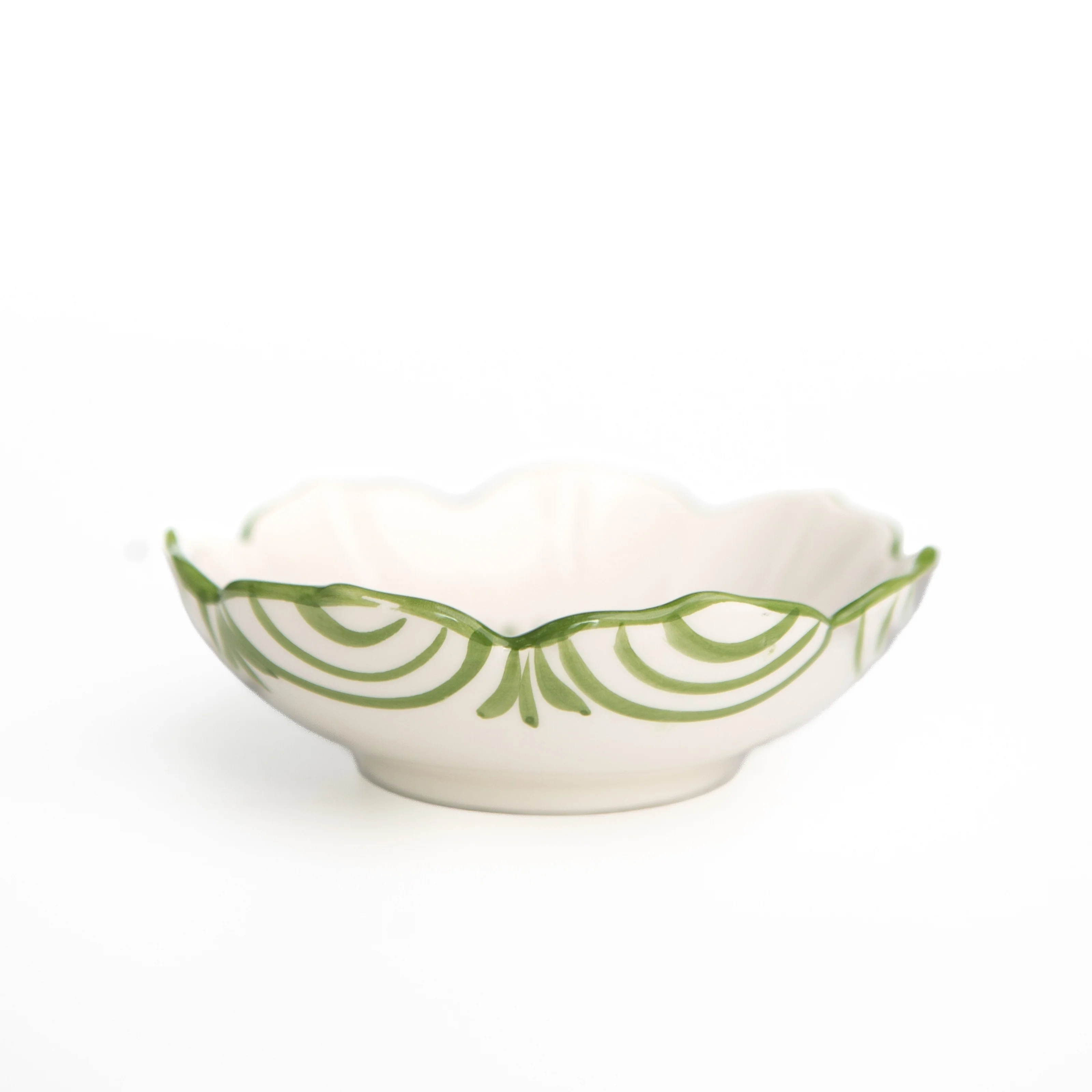 Pomegranate Crest Green Small Snacking Bowl | Set of 4 - Image 2