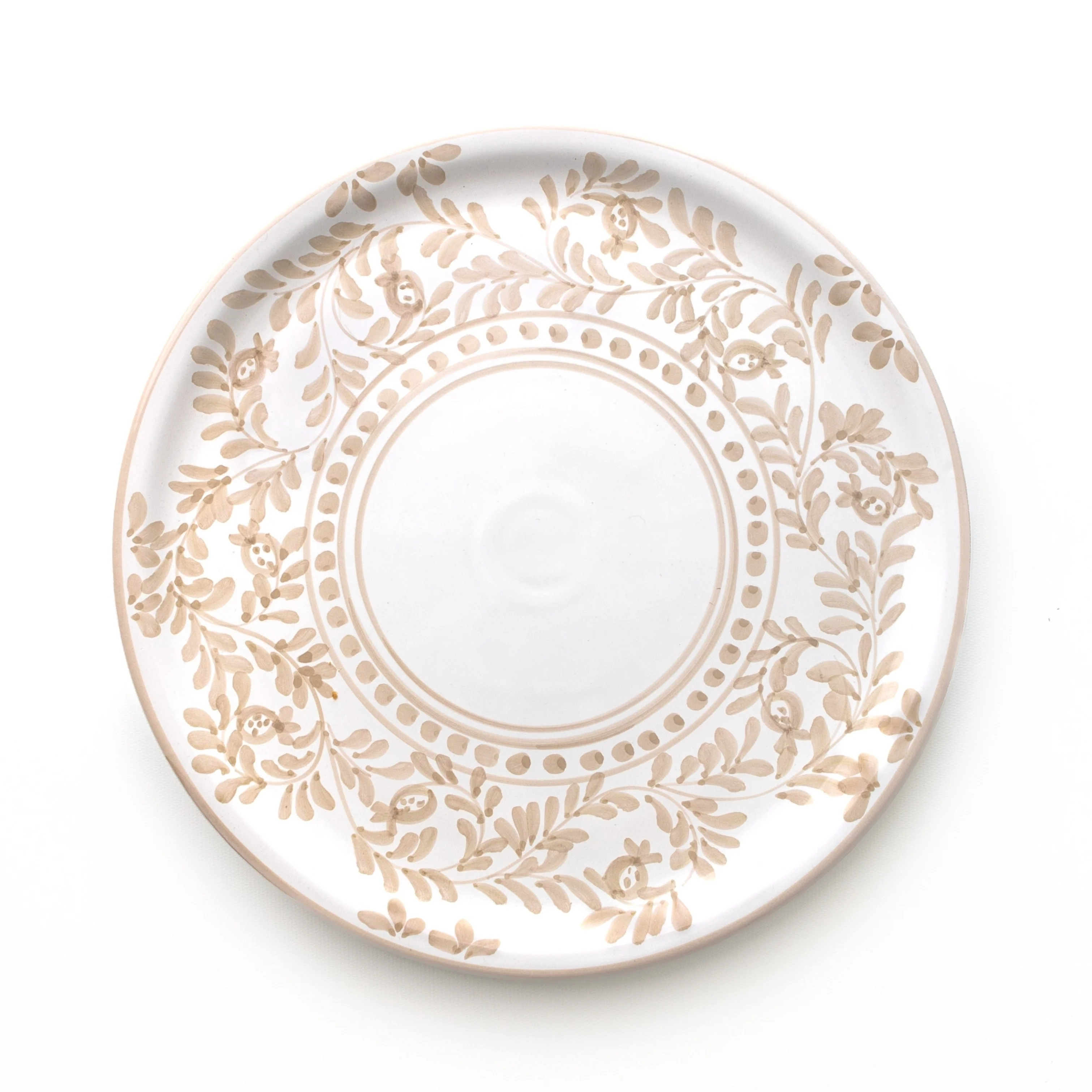 Pomegranate Scroll Beige Charger Plate Set of 2 - Image 2