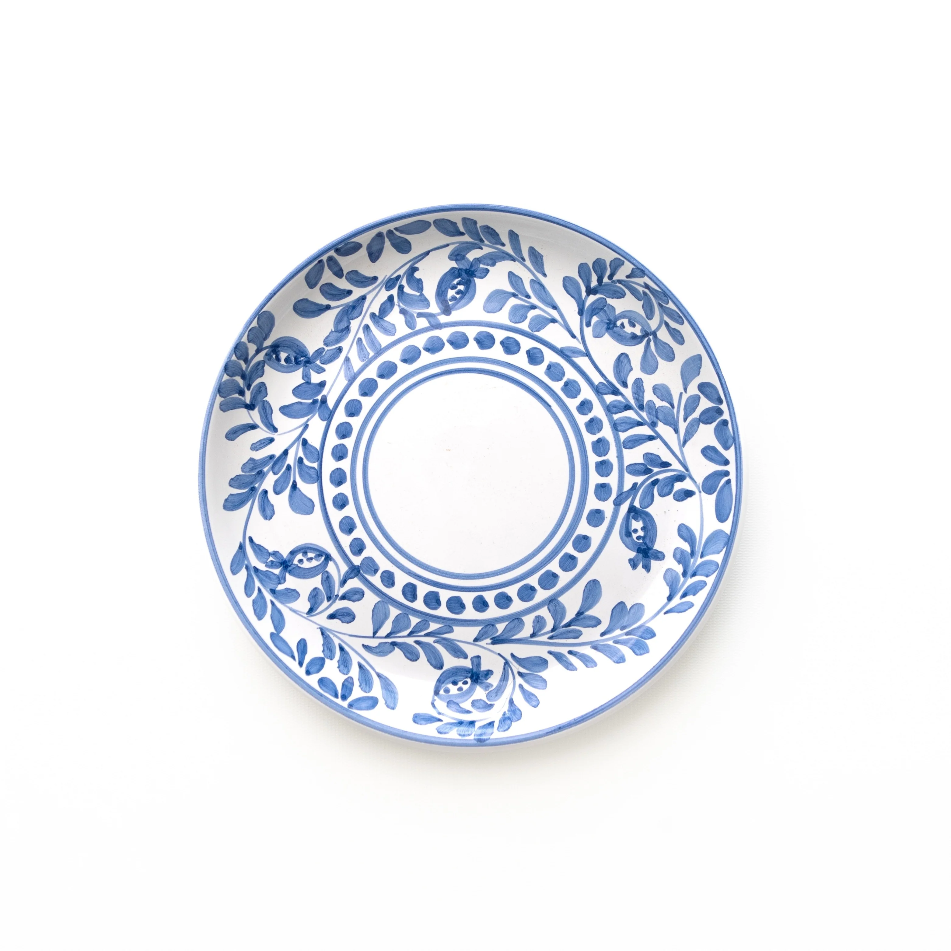Pomegranate Scroll Blue Salad Plate Set of 2 - Image 2