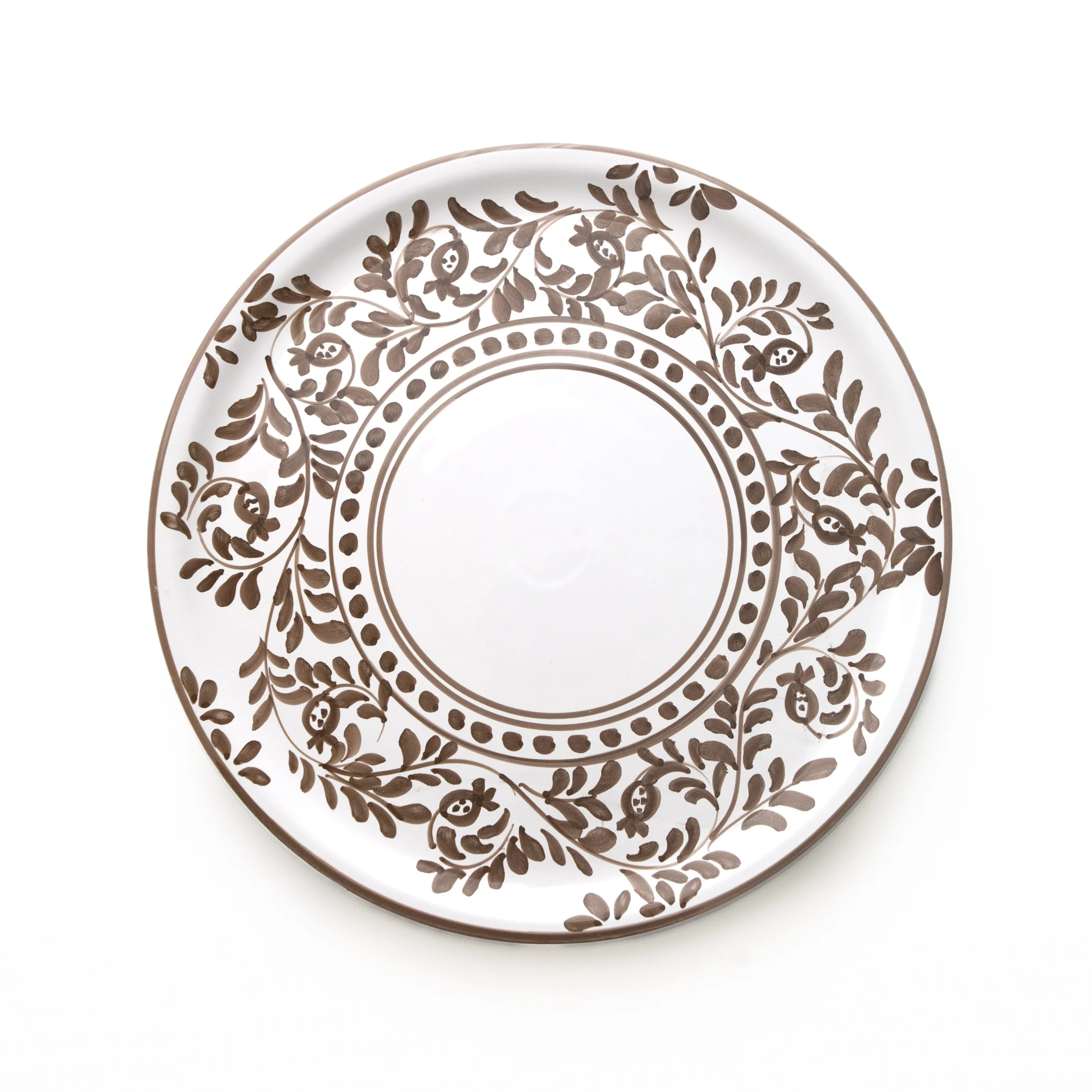 Pomegranate Scroll Chocolate Charger Set of 2 - Image 2