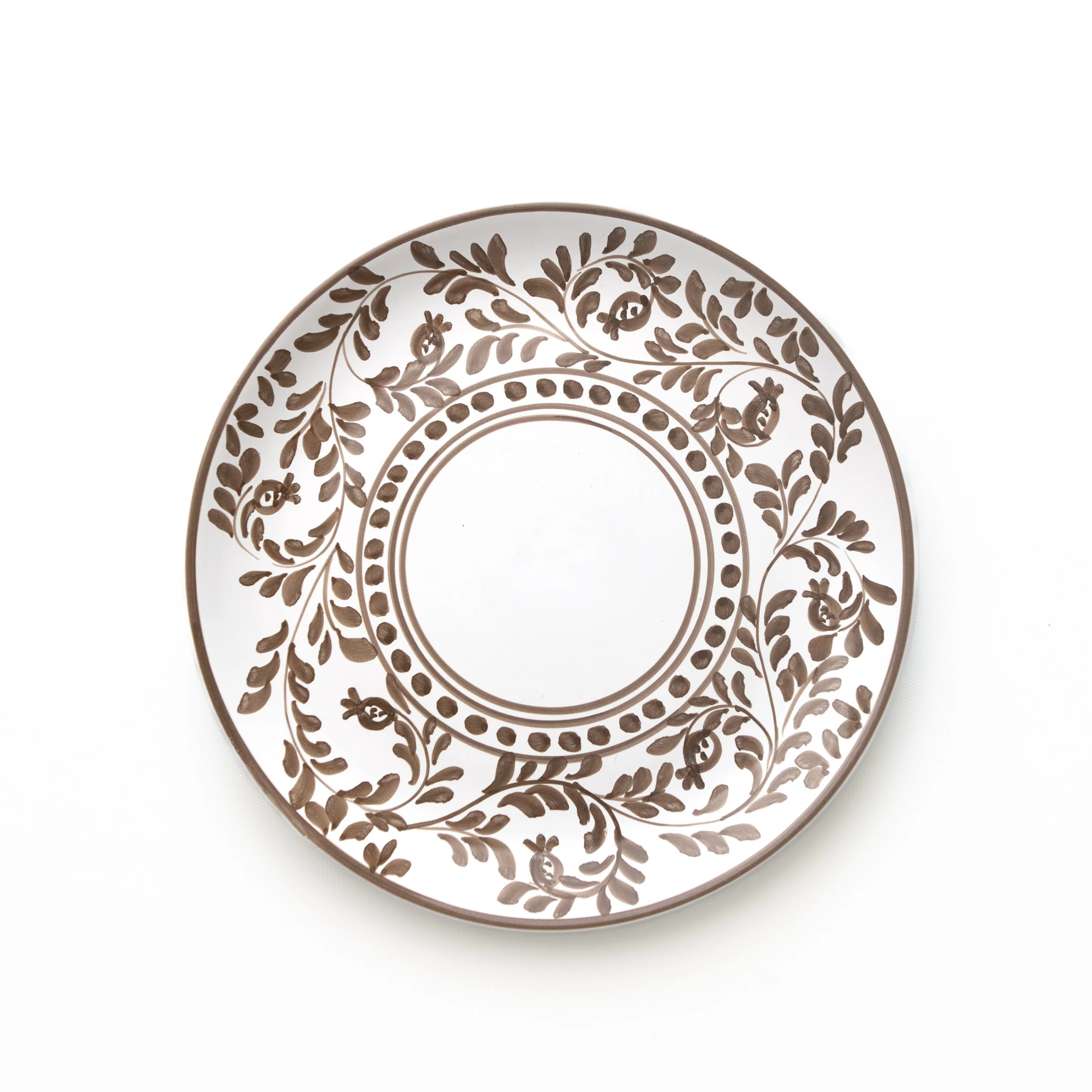 Pomegranate Scroll Chocolate Dinner Plate Set of 2 - Image 2