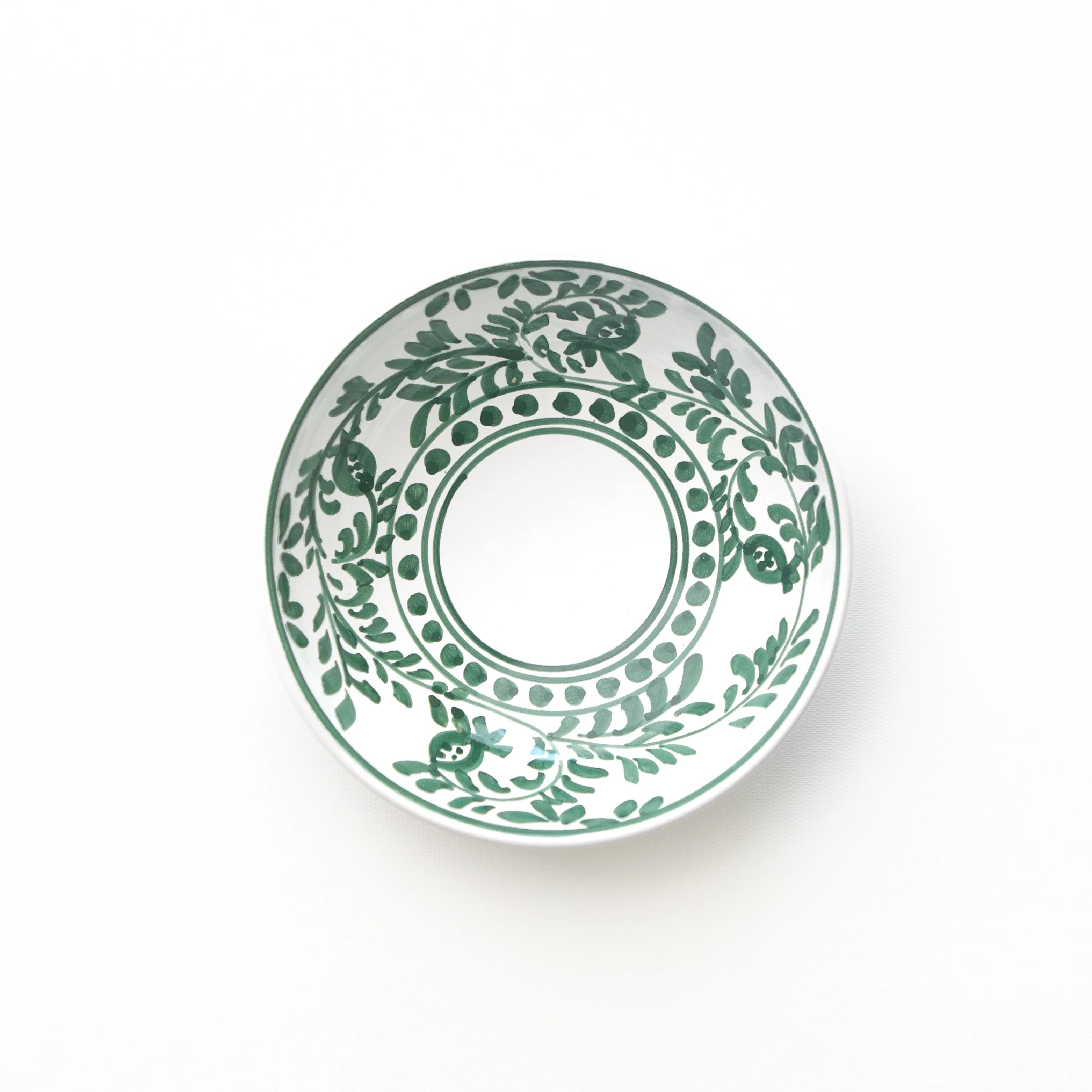 Pomegranate Scroll Forest Green Bowl Set of 2 - Image 3