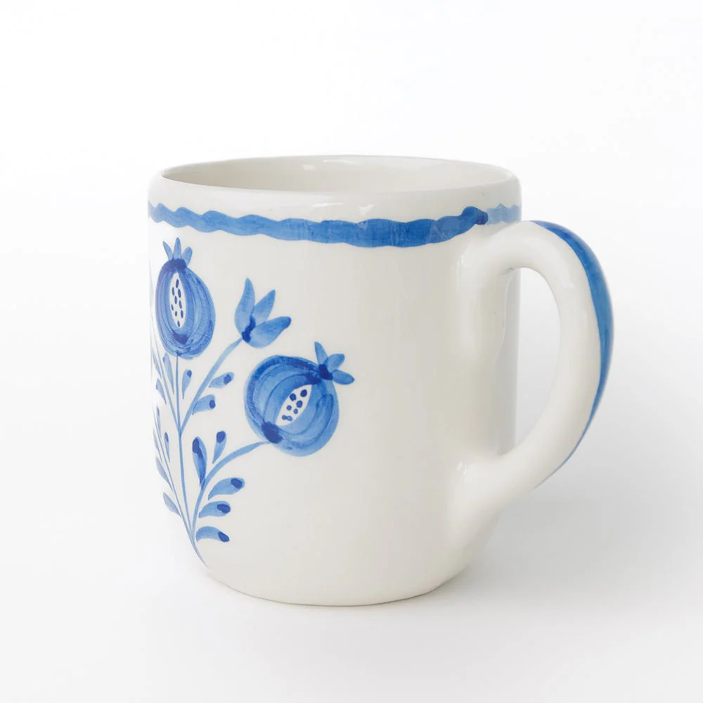 Pomegranate Trio Sketch Cobalt Blue Mug | Set of 2 - Image 4