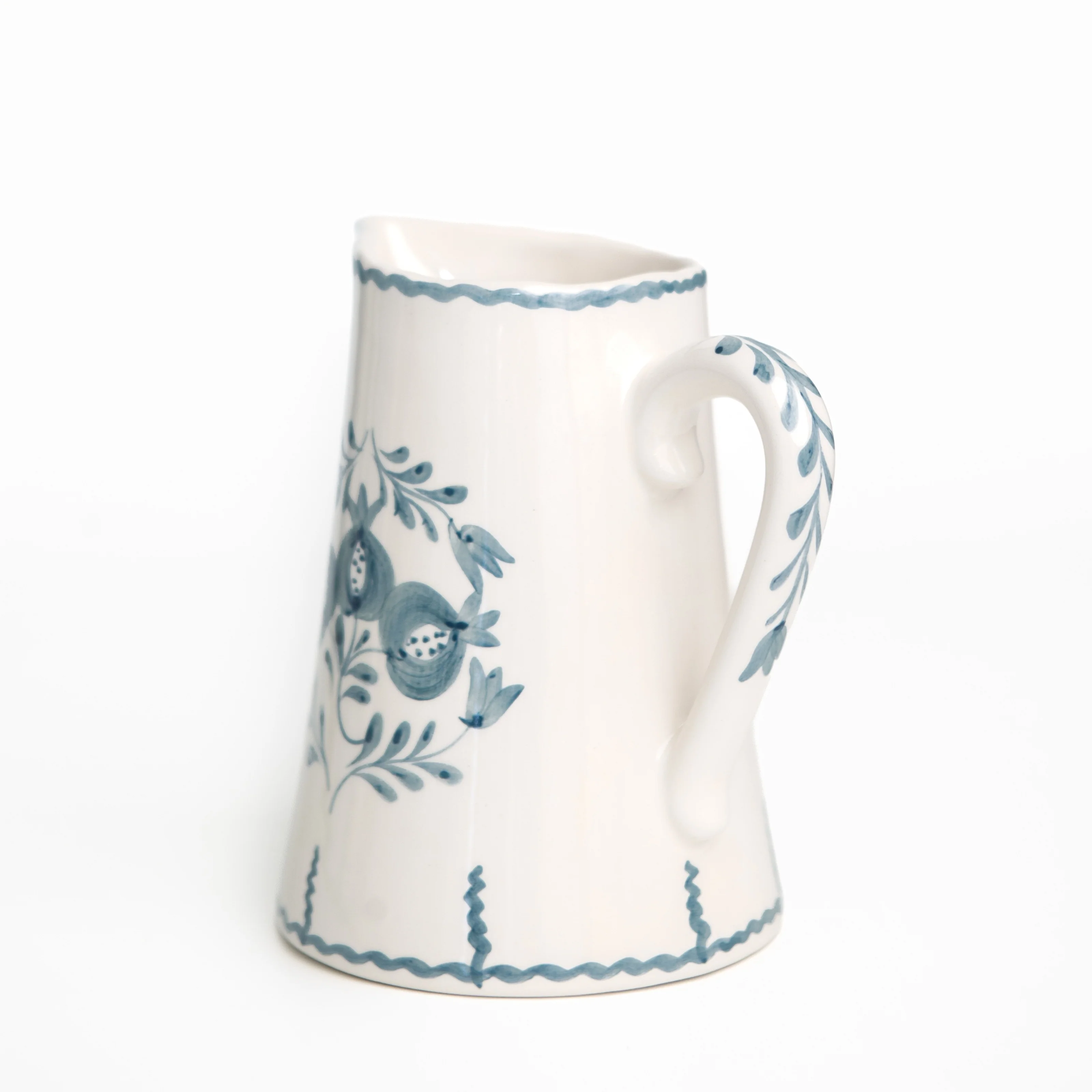Pomegranate Trio Vine Teal Pitcher - Image 3