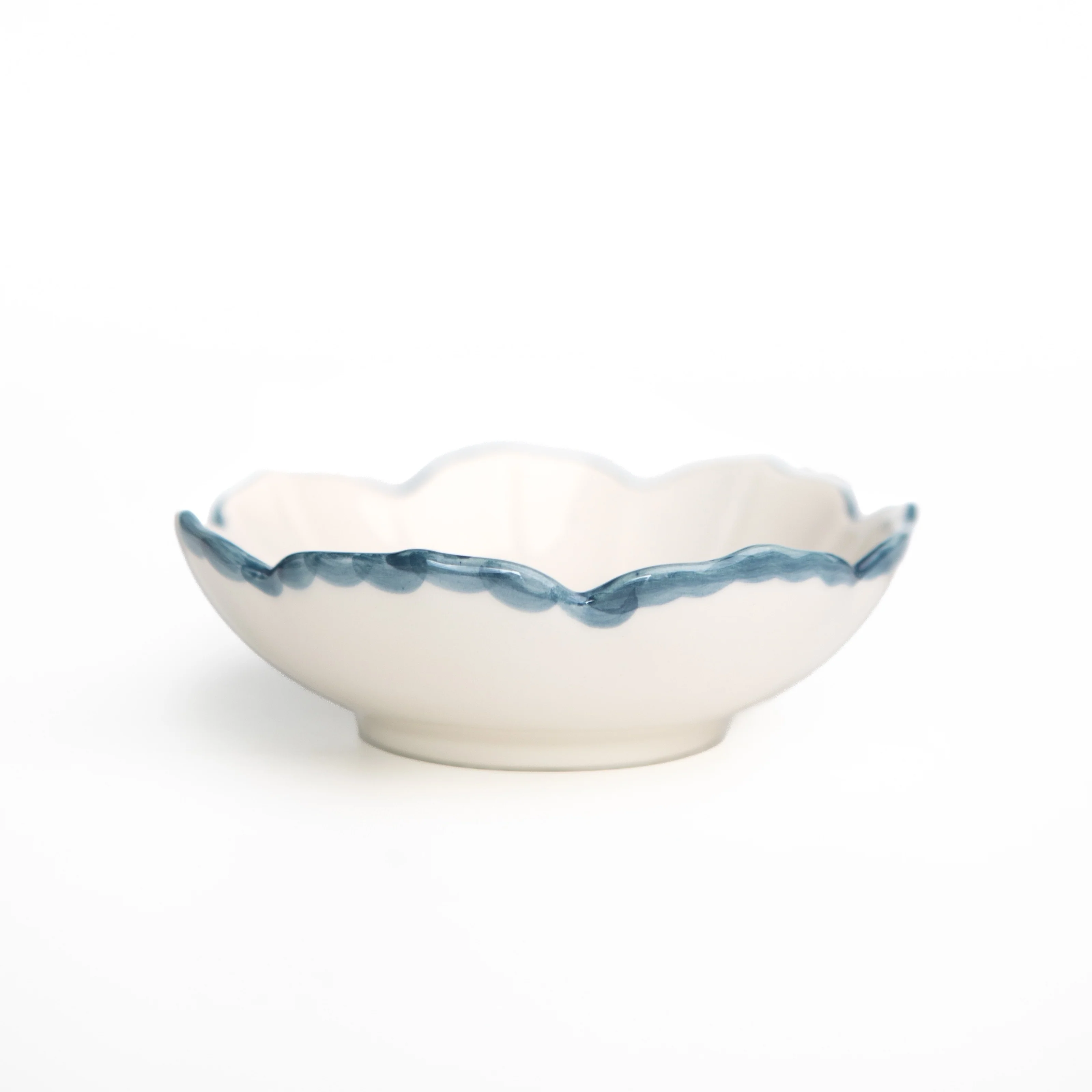 Pomegranate Trio Vine Teal Small Snacking Bowls | Set of 4
