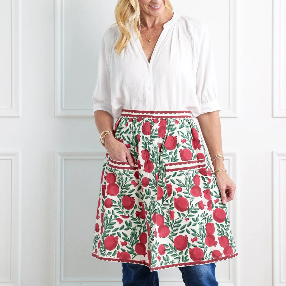 Pomegranate Vine Half Apron - Image 3