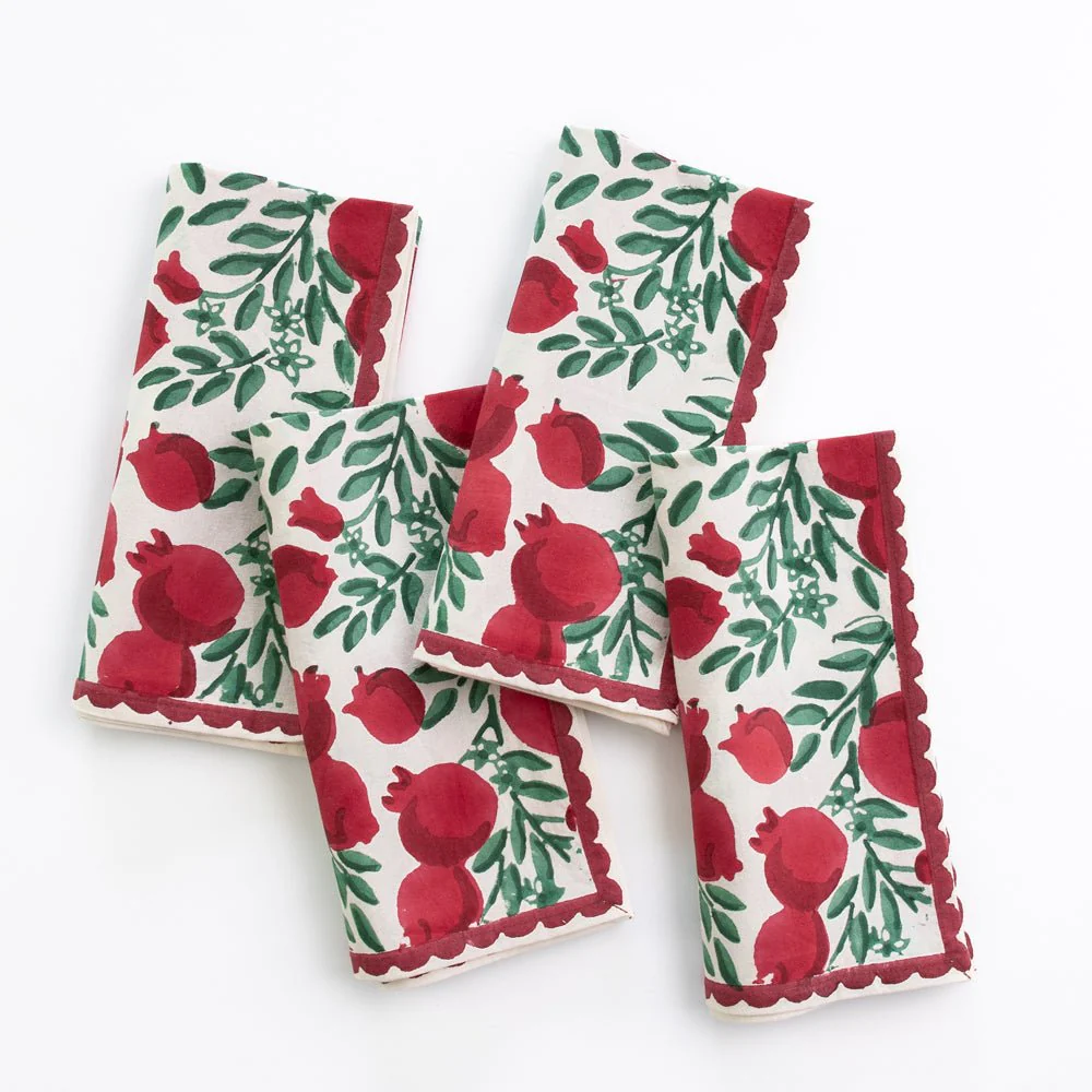 Pomegranate Vine Napkin | Set of 4 - Image 3